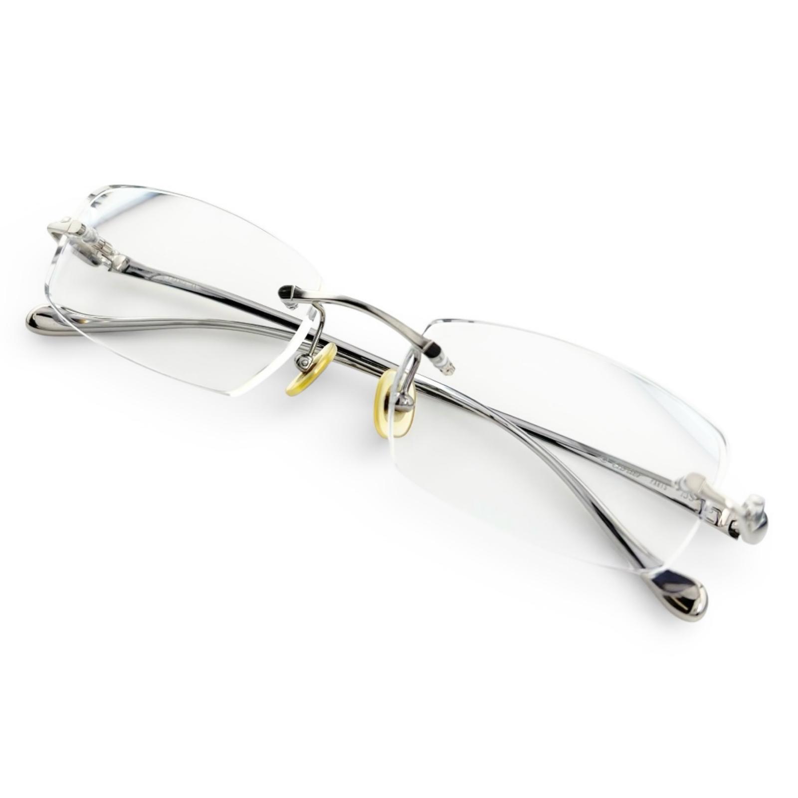 極美品▲Cartier カルティエ パンテール ヘアライン ツーポイント リムレス メガネ 眼鏡 アイウェア シルバー □18 135 度入り フランス製 レディース【中古】|衣類&ブランドリサイクル GREEN