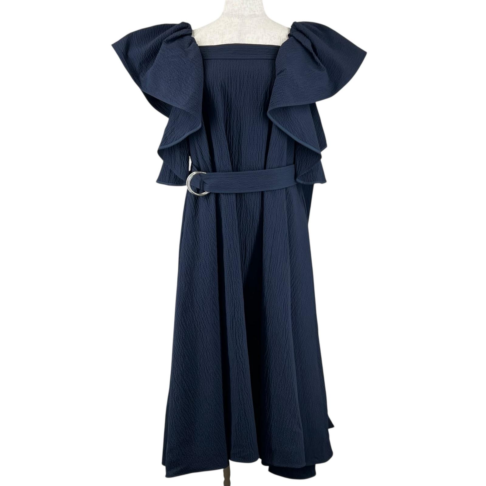 極美品▲ADEAM アディアム 2023年製 43689 VACATION DRESS ロング ワンピース ドレス ネイビー XS 日本製 正規品 レディース【中古】｜衣類＆ブランドリサイクル GREEN