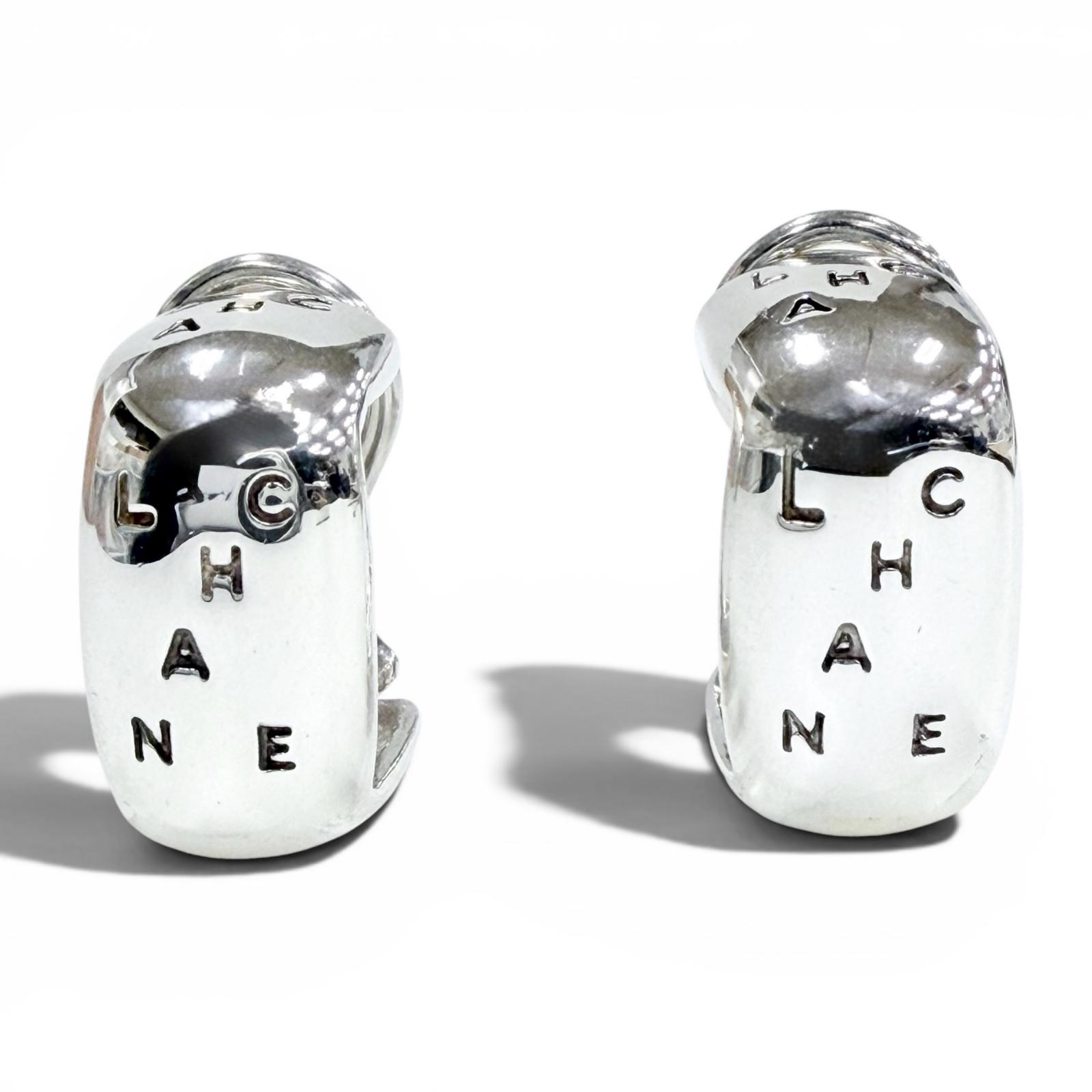 極美品◇CHANEL シャネル ヴィンテージ 925 ロゴ刻印 両耳用 クリップ式 イヤリング アクセサリー シルバー 重量12.7g レディース 【中古】|衣類&ブランドリサイクル GREEN