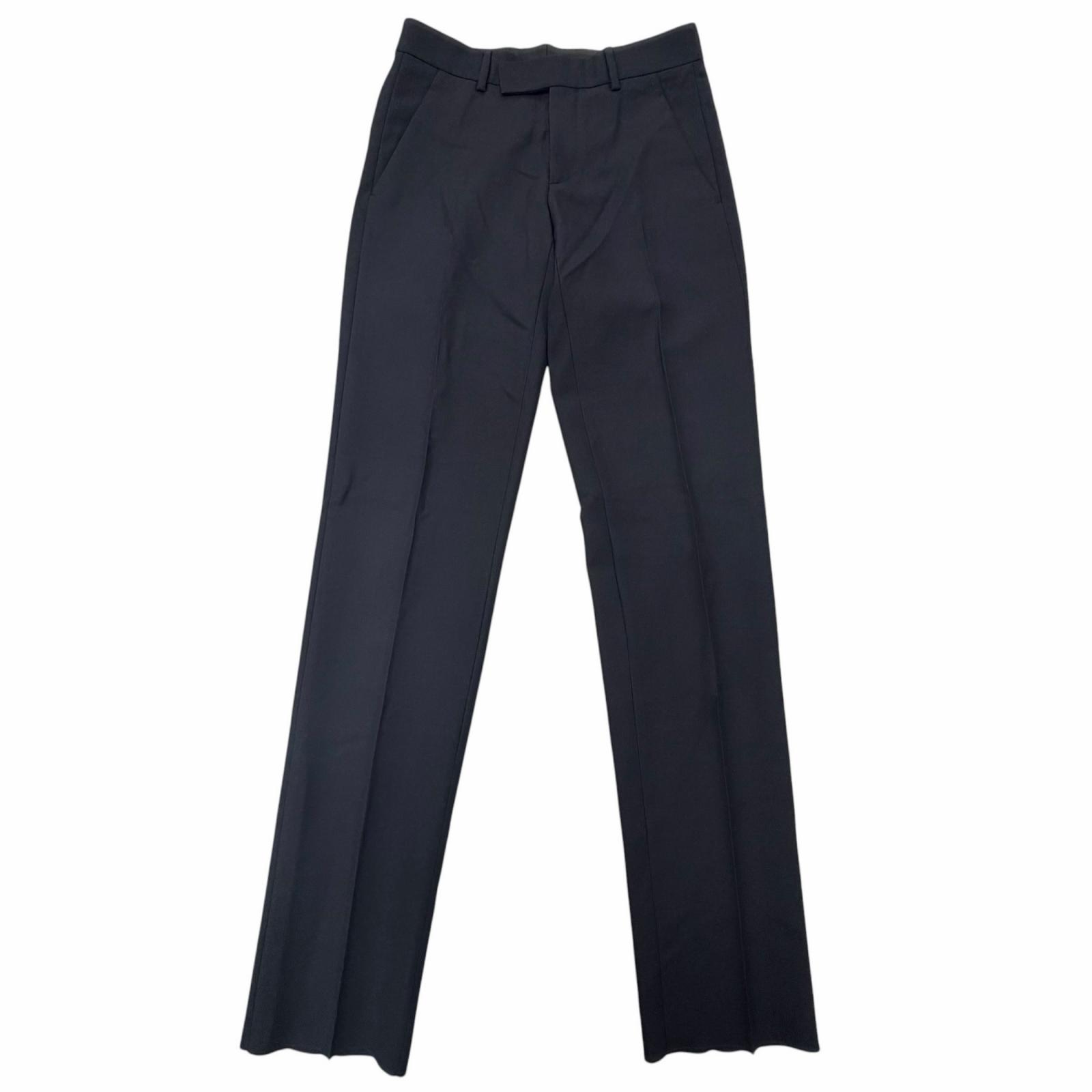 未当て嵌める品□DIOR クリスチャンディオール オム 013C120A4441 羊毛 モヘヤ シングル スラックス トラウザーズパンツ 米国海軍 44 イタリア製 置き目品 メンズ  【中古】