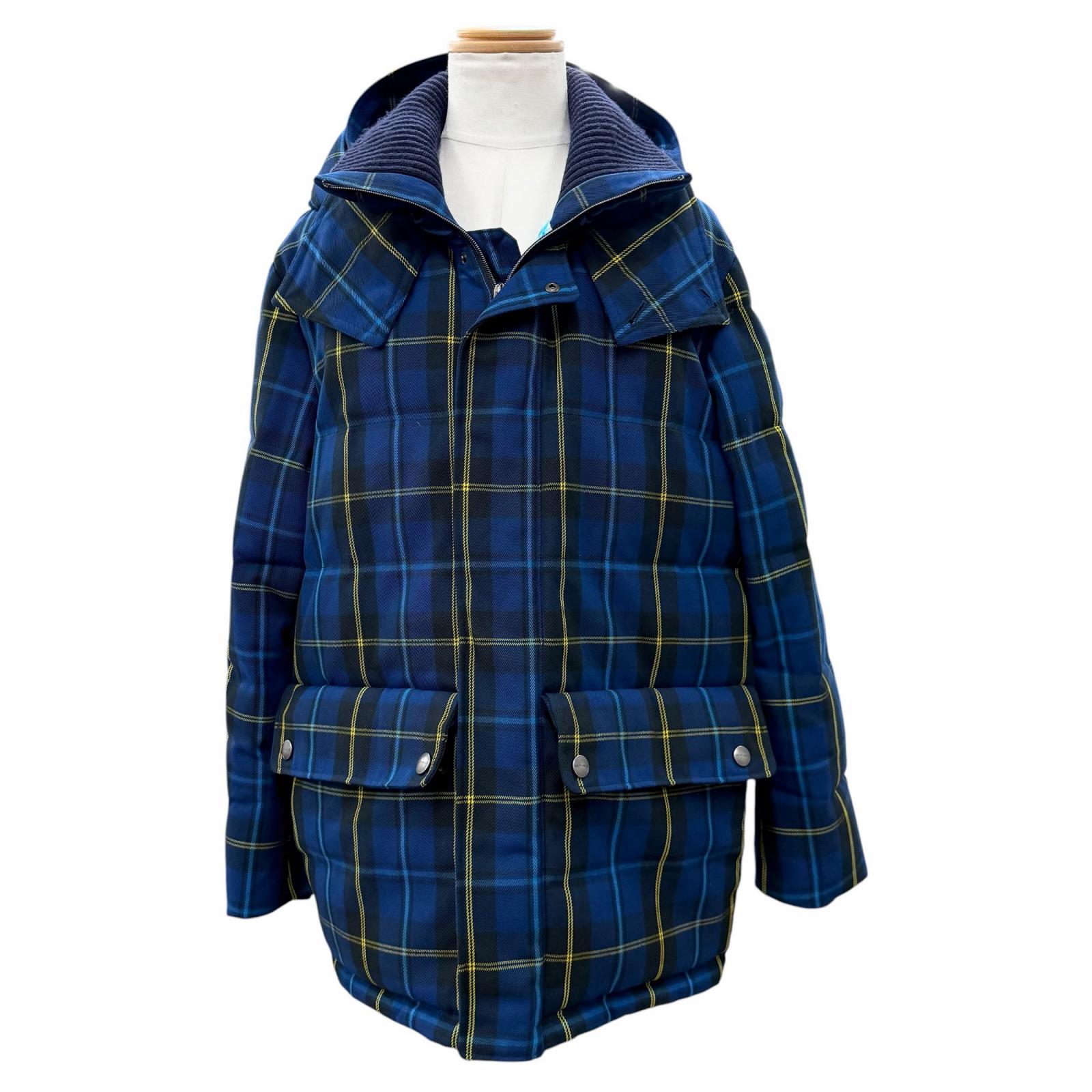 美品▼ETRO エトロ 1S285-0293 フォーザオーシャンズ サステイナブル 読み合わせる柄 フーデッド ダブルジップアップ 中綿入り口・入口 上衣 青色 L イタリア製 置き目品 メンズ 【中古】