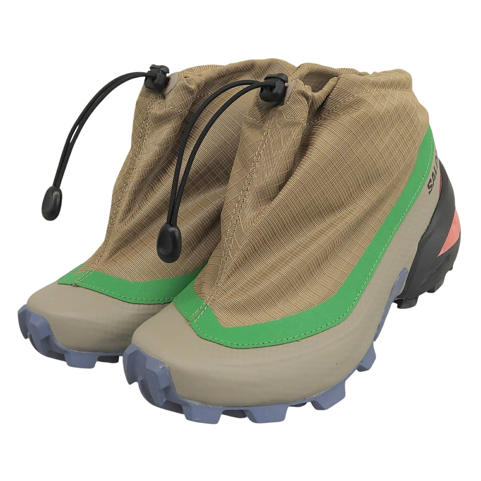極美品▲MM6 Maison Margiela Salomon エムエムシックス メゾンマルジェラ サロモン 471698 S66WS0082 Cross Low Kelp スニーカー ベージュ マルチ 22糎 レディース 箱付き添い人 【中古】