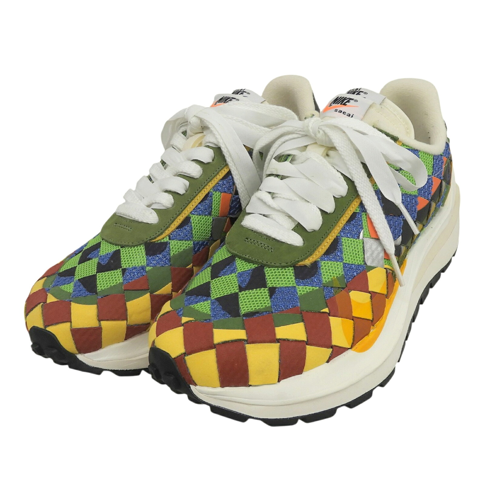 極美品▲NIKE sacai Jean Paul Gaultier ナイキ サカイ ジャン極点 ゴルチエ DR5209-300 Air Woven VaporWaffle スニーカー マルチ 26珊 メンズ 箱付き添い人 【中古】