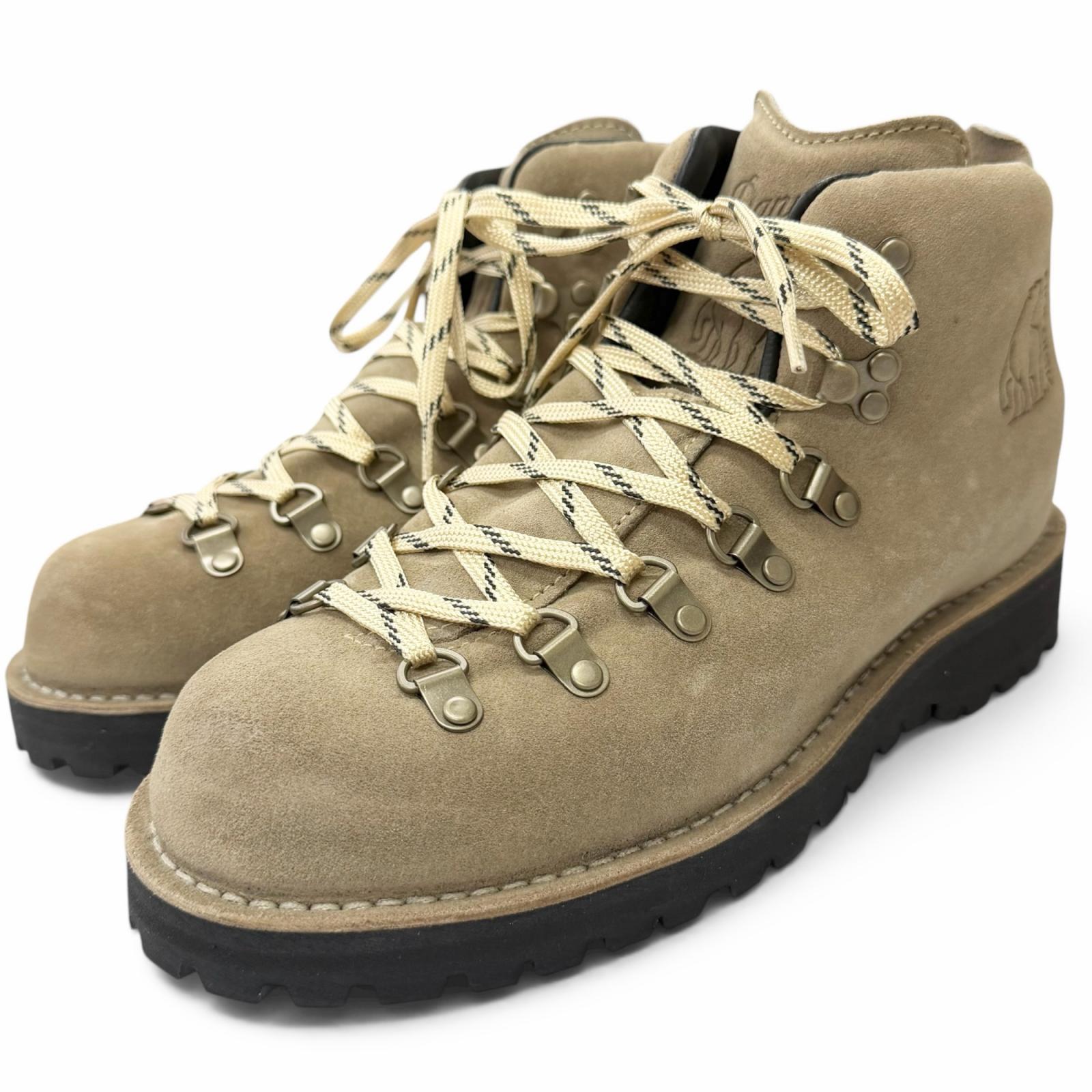 極美品□Danner ダナー D210050 MOUNTAIN LIGHT スウェードレザー NORDISK ノルディスク トレッキングブーツ ベージュ 8 日本製 メンズ 箱付き添い人 【中古】