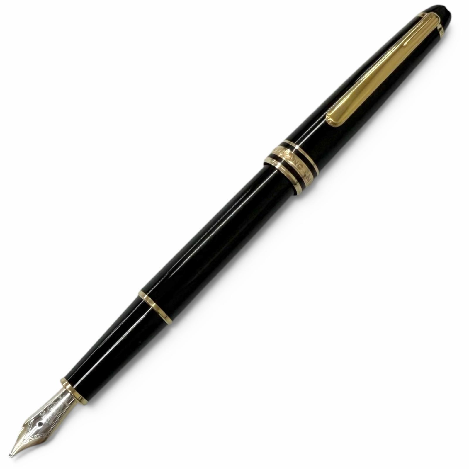 極美品□MONTBLANC モンブラン マイスターシュテュック 古典派音楽 Pix 書き込み先14K Bニブ 筆 黒いこと ゴールド ＦＲＧ製 メンズ 【中古】