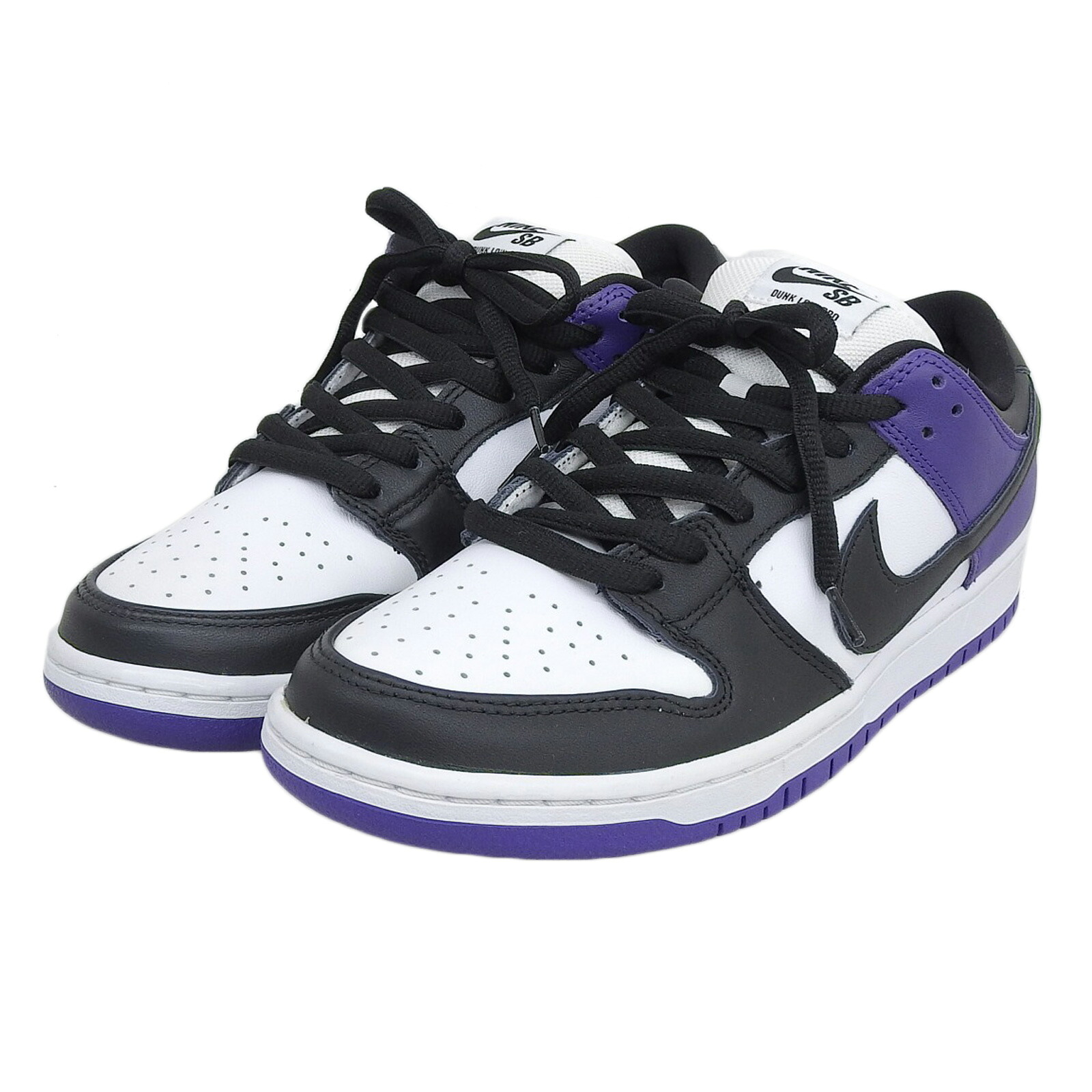 未当て嵌める品▲NIKE ナイキ BQ6817-500 SB DUNK LOW PRO ダンク 置き目 なめし革 ローカットスニーカー パープル 28糎 メンズ 箱付き添い人 【中古】