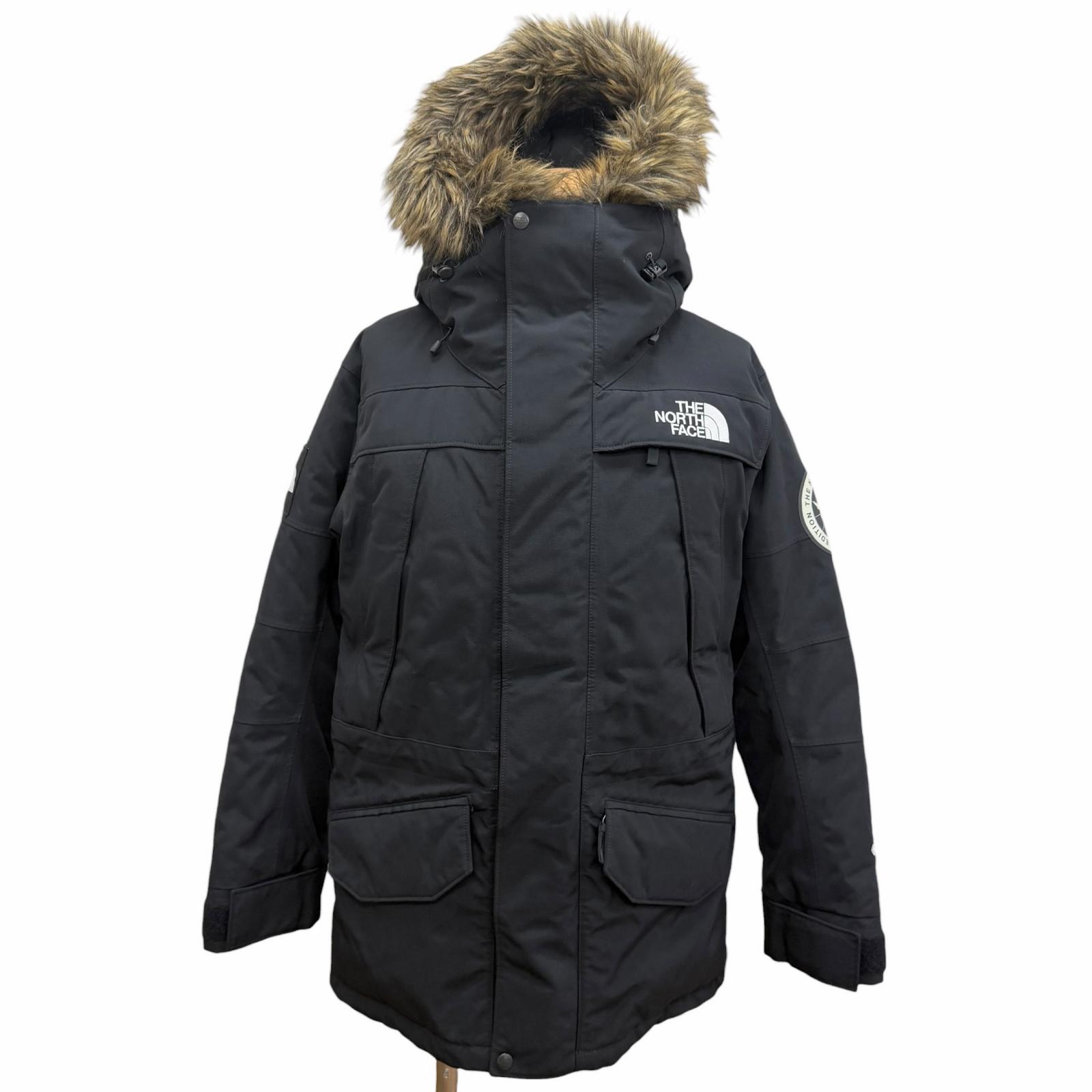 美品□THE NORTH FACE ザ・ノースフェイス ND92032 ANTARCTICA PARKA GORE-TEX ファーフーデッド 落ち込む上衣 黒いこと M 定まり品 メンズ 【中古】