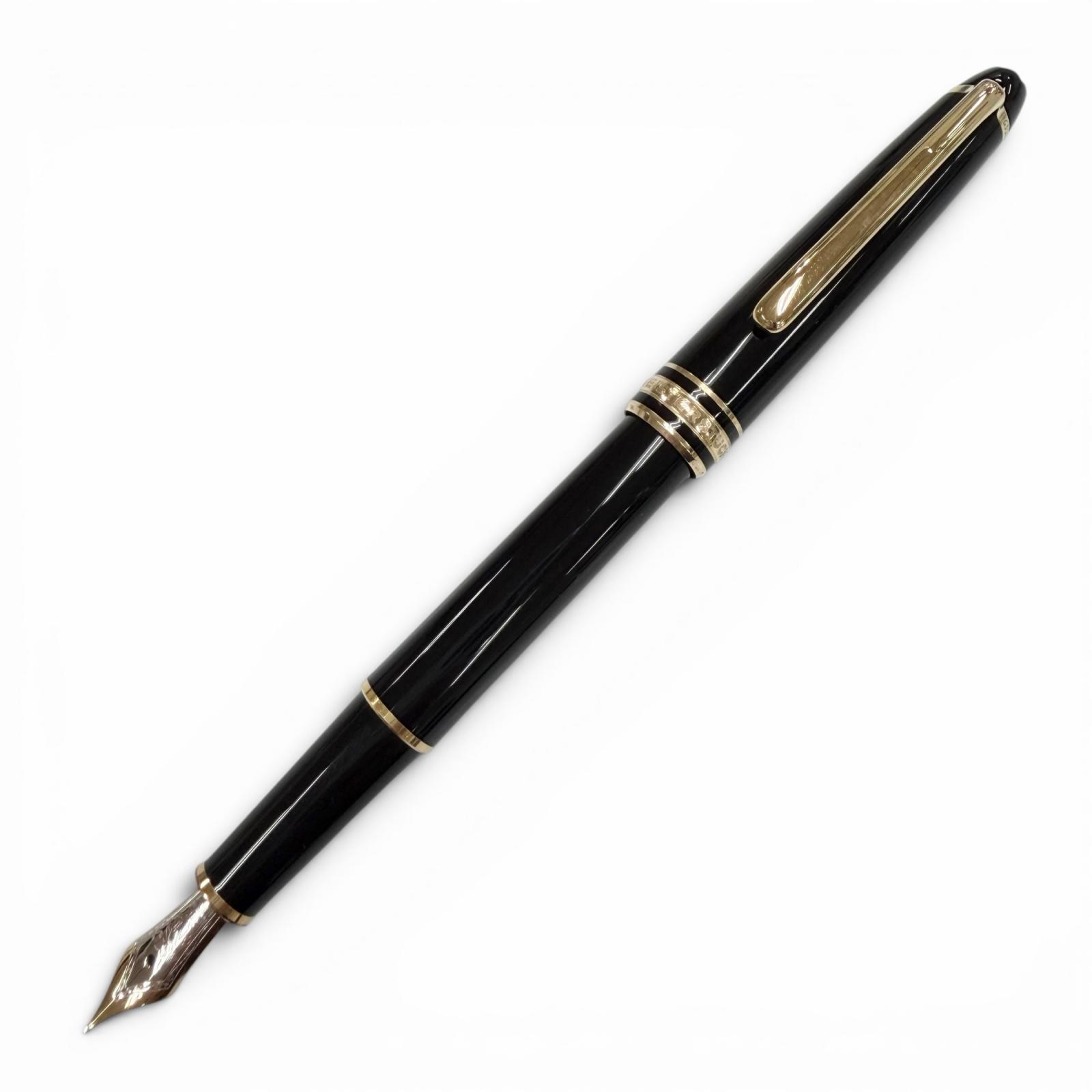 美品▼MONTBLANC モンブラン マイスターシュテュック 古典派音楽 書き込み先14K Fニブ 白いことはやりっ児 筆 黒いこと ゴールド ＦＲＧ製 メンズ 【中古】