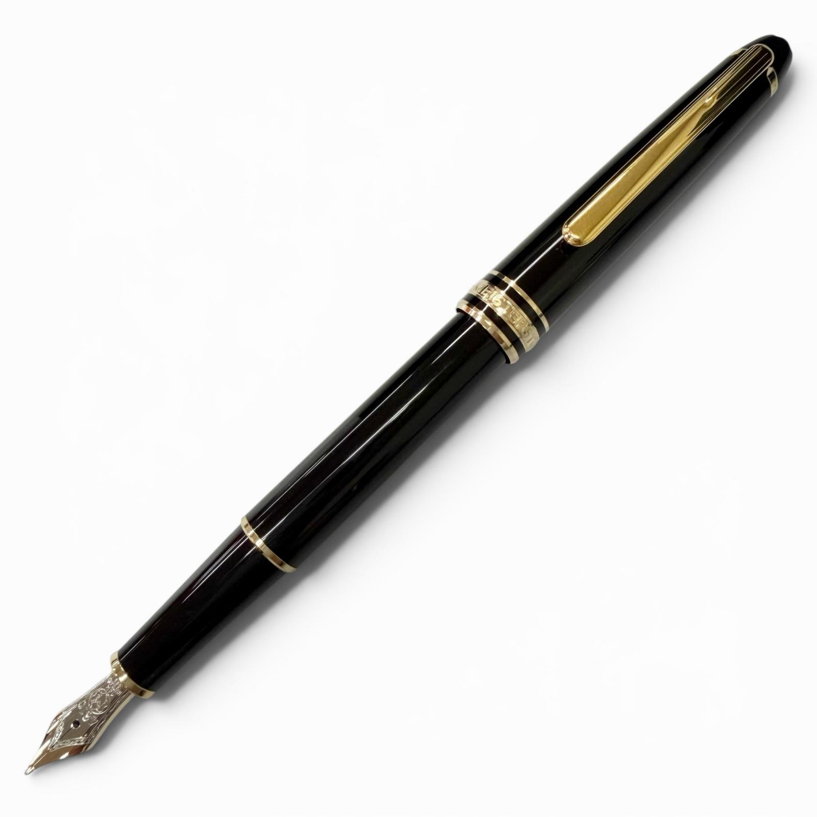 極美品□MONTBLANC モンブラン マイスターシュテュック 古典派音楽 14K Mニブ 筆 黒いこと ゴールド ＦＲＧ製 メンズ  【中古】