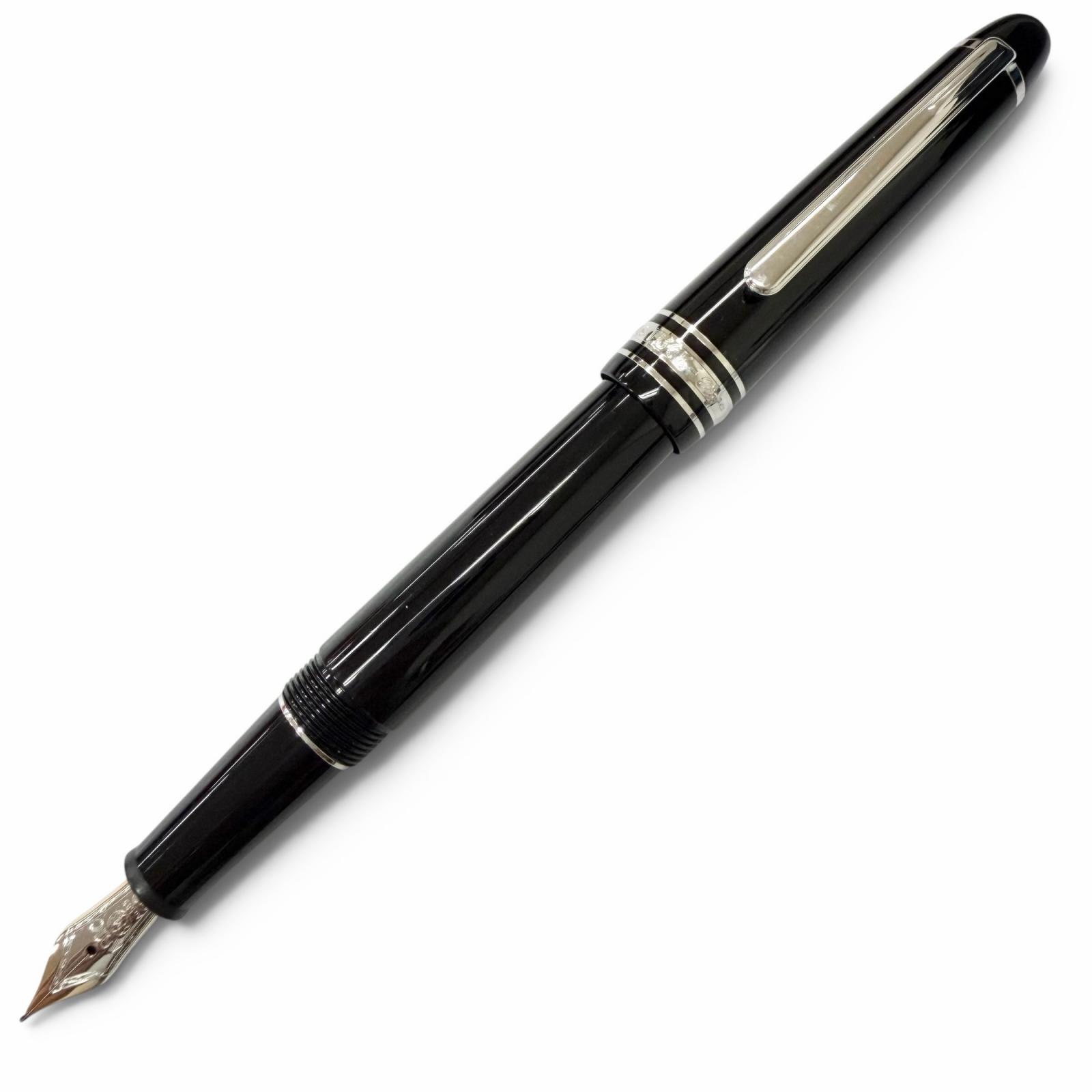 美品□MONTBLANC モンブラン マイスターシュテュック 145 古典派音楽 プラチナ伝達ルート 書きもの先14K Fニブ 筆 黒いこと しろがね色 ＦＲＧ製 メンズ 箱付き添い人【中古】