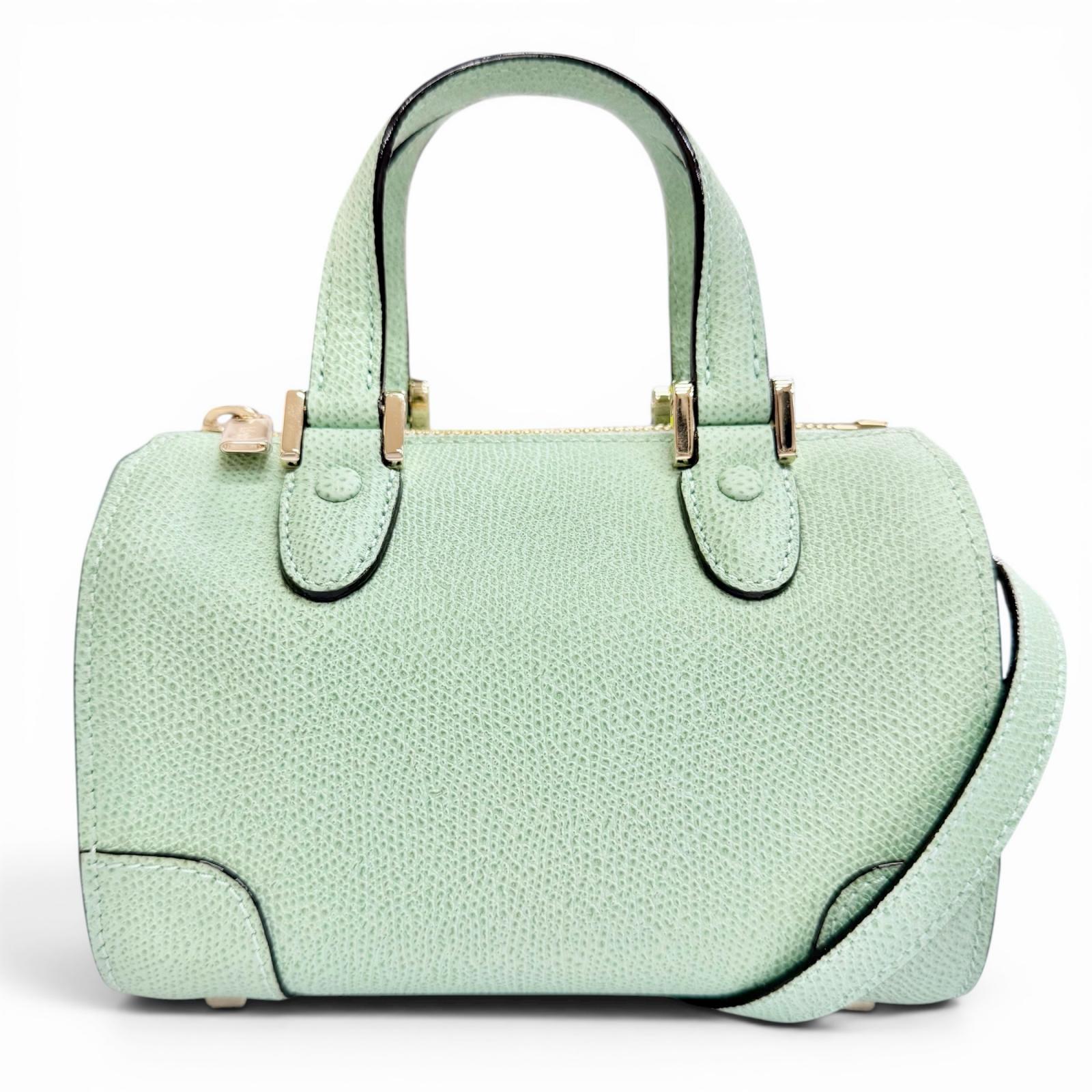 未使用品△Valextra ヴァレクストラ WBBB0030028LOC99 BABILA MICRO バビラ マイクロ レザー 2WAY ハンドバッグ ショルダーバッグ クロスボディバッグ ミントグリーン イタリア製 レディース 保存袋付き 【中古】|衣類&ブランドリサイクル GREEN