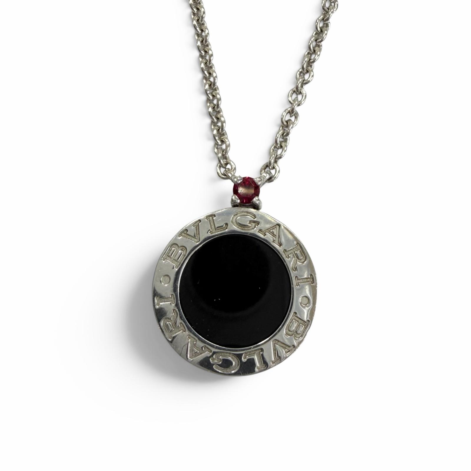 美品☆BVLGARI ブルガリ ビーゼロワン セーブザチルドレン チャリティ ネックレス 925 オニキス シルバー イタリア製 重量7.8g レディース 箱付き 【中古】|衣類&ブランドリサイクル GREEN