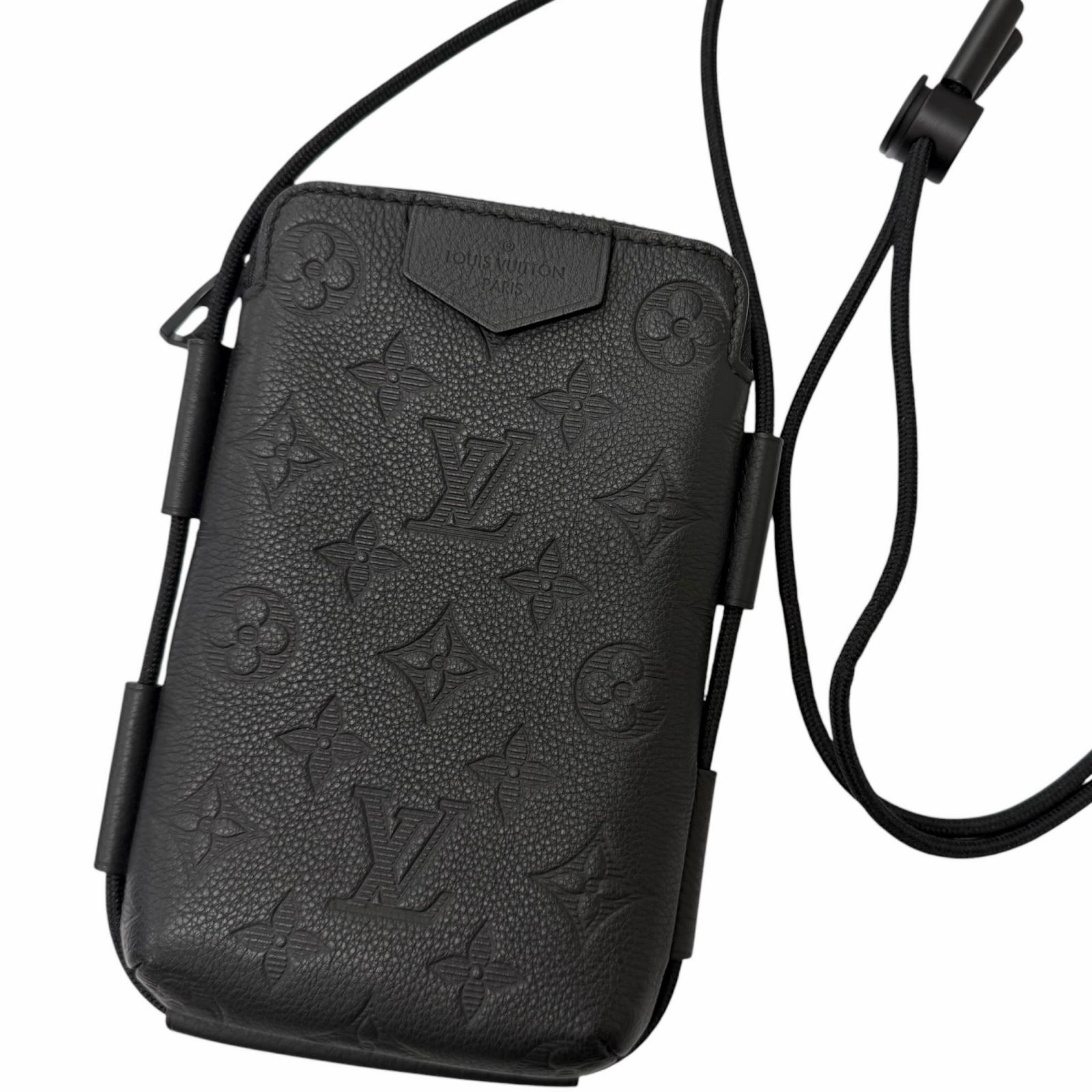 極美品□LOUIS VUITTON ルイヴィトン M12601 モノグラムシャドウ スピード競技引きあげる なめし革車寄せ 黒いこと フランス共和国製 メンズ 保護すること袋付き添い人【中古】