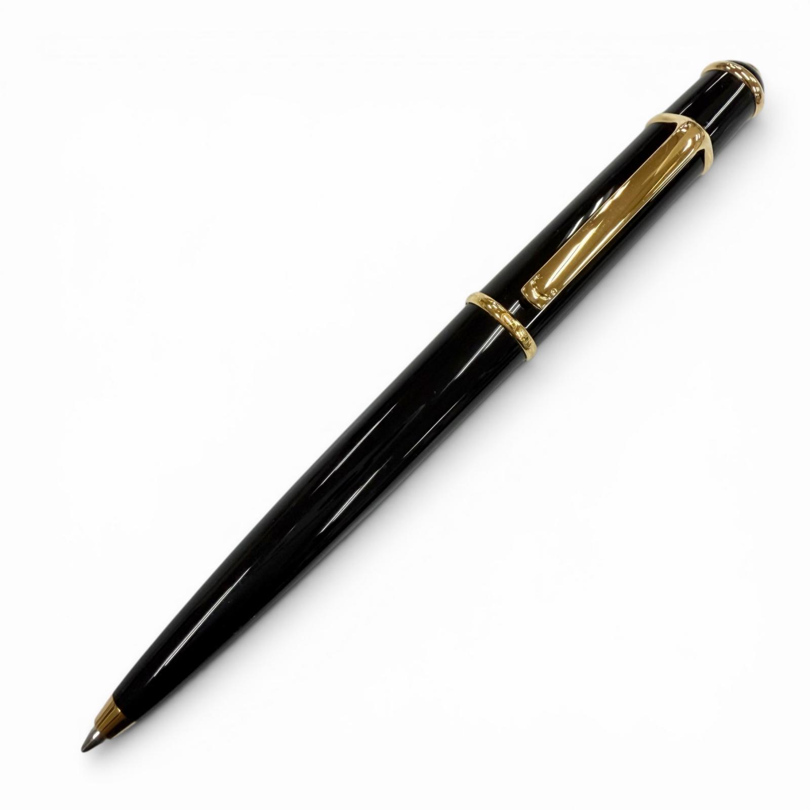 極美品▼Cartier カルティエ ディアボロ ドゥ カルティエ ブルージェムストーン 捻じれ式 ボールペン 黒いこと ゴールド ＦＲＧ製 メンズ 書きあらわす突きとめる済み 【中古】