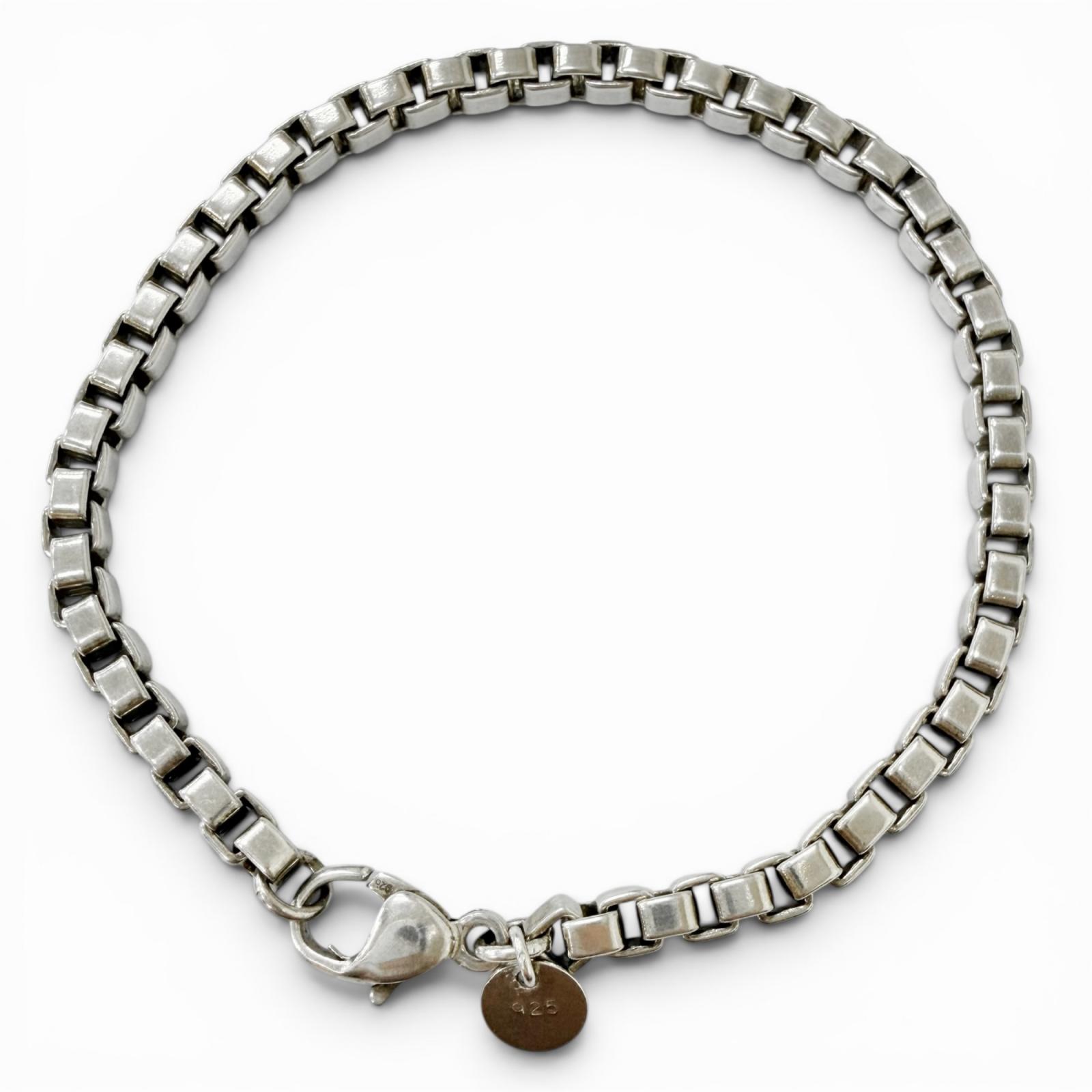美品□TIFFANY&Co. ティファニー ベネチアン SV925 チェーン ブレスレット アクセサリー シルバー 総重量15.4g メンズ レディース【中古】|衣類&ブランドリサイクル GREEN