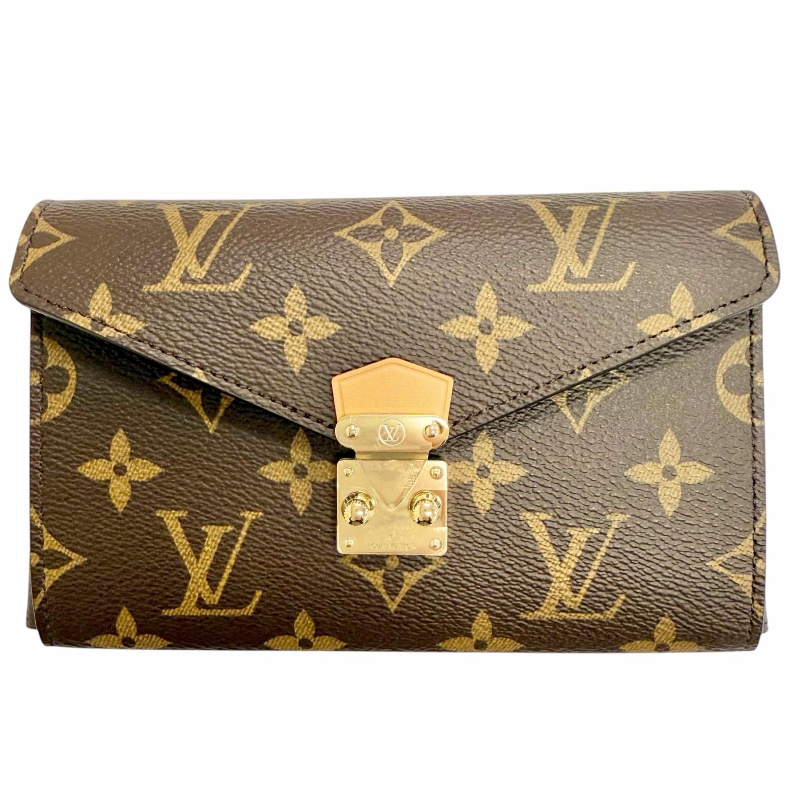 未使用品△LOUIS VUITTON ルイヴィトン LBC001 リップ アイ ブラシセット モノグラムポーチ ミラー付き ブラウン ゴールド レディース 箱・保存袋付き 【中古】｜衣類＆ブランドリサイクル GREEN