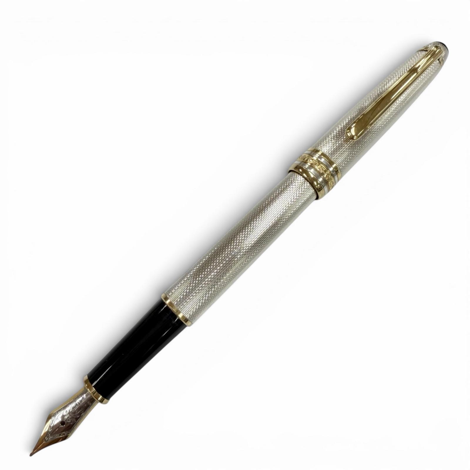 極美品▼MONTBLANC モンブラン マイスターシュテュック 1446 ソリテール スターリングシルバー 18K ホワイトスター 万年筆 シルバー ゴールド ドイツ製 総重量28.74g メンズ 【中古】｜衣類＆ブランドリサイクル GREEN