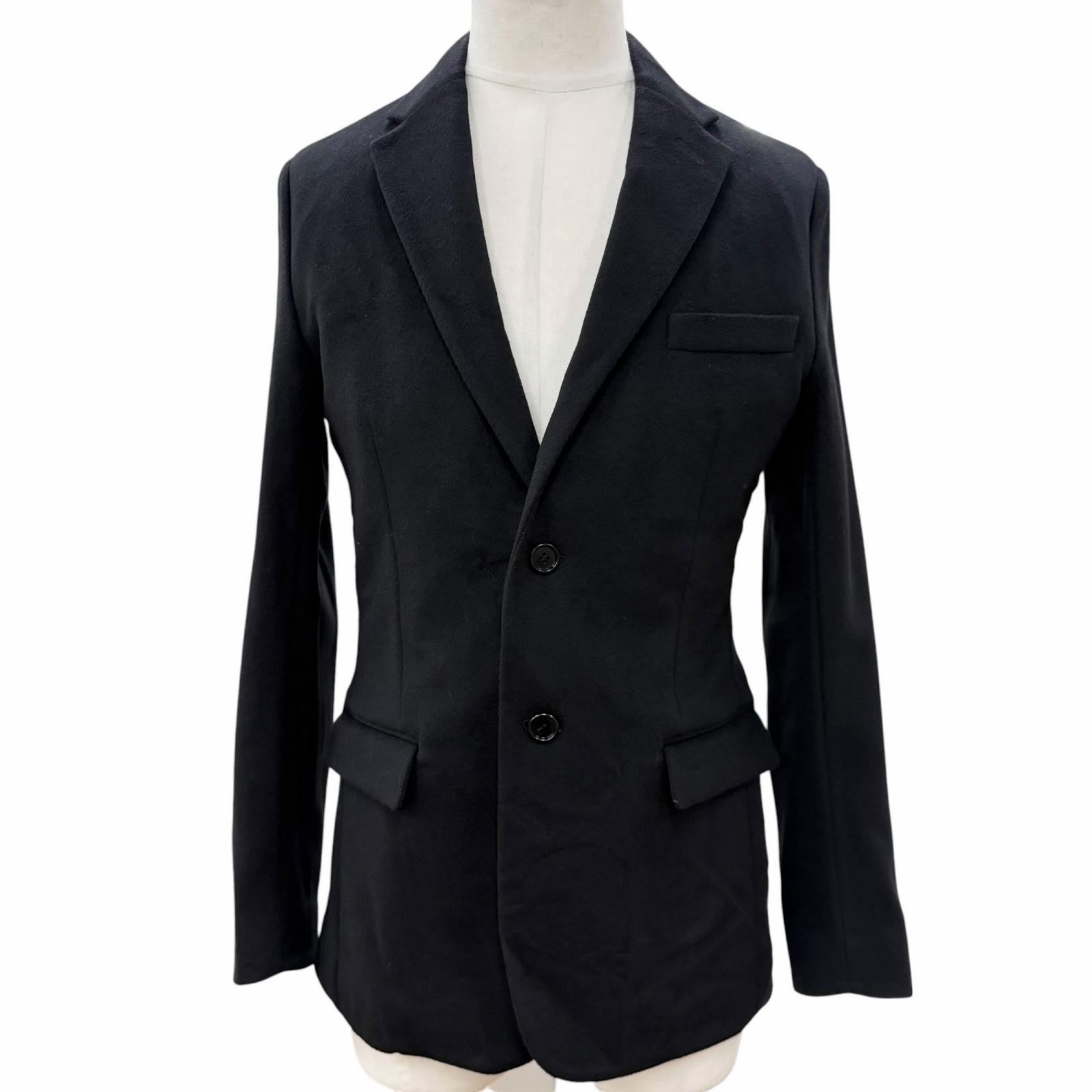 極美品▼DIOR ディオール オム 933C224A3225 カシミヤ100% ロゴ入りボタン シングルジャケット テーラードジャケット ブラック 46 イタリア製 正規品 メンズ 【中古】|衣類&ブランドリサイクル GREEN
