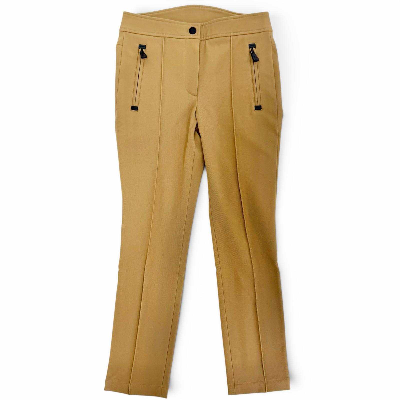 未当て嵌める品△MONCLER GRENOBLE モンク線路 グルノーブル 2025年製 K20982A00001 PANTALONE ナイロン 人絹 ロゴタイプ紋章 テーラードフィット ズボン下 赤銅色 40 置き目品 レディース  【中古】