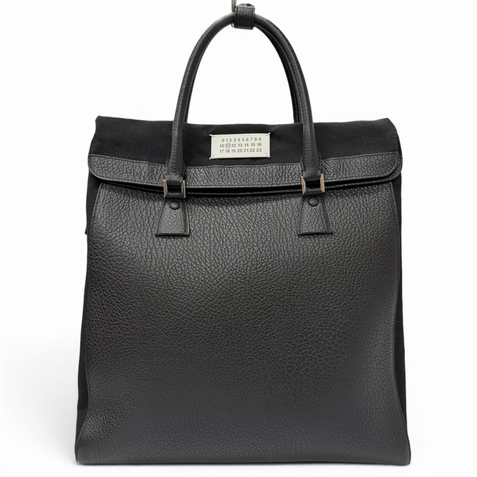 美品□Maison Margiela 11 メゾンマルジェラ11 SB1WA0004 5AC Daily Vertical キャンバス レザー 3WAY バックパック ショルダーバッグ トートバッグ ブラック イタリア製 メンズ 【中古】｜衣類＆ブランドリサイクル GREEN
