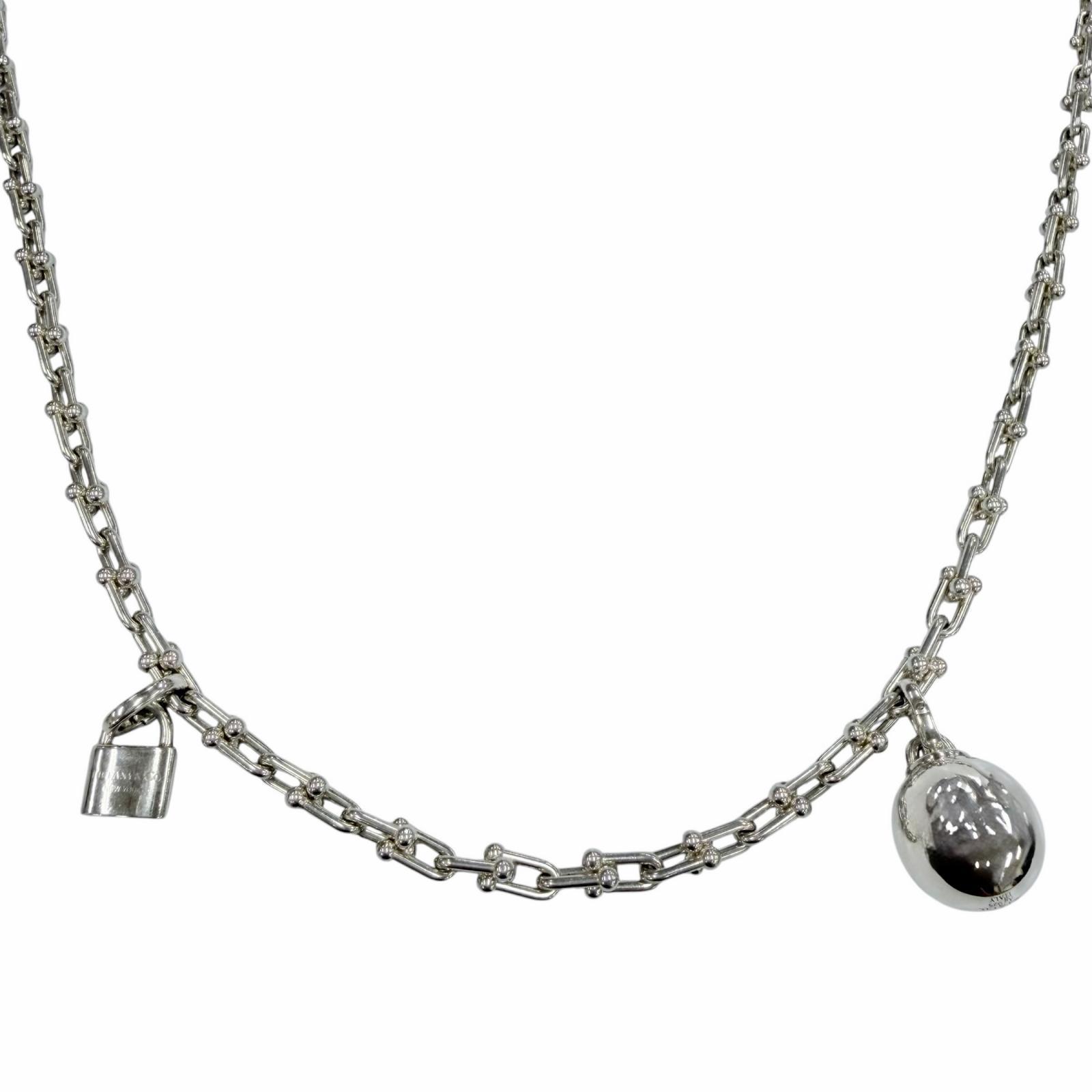 美品◇TIFFANY&Co. ティファニー ハードウェア スモール リンク ラップ ネックレス SV925 シルバー イタリア製 重量99.69g レディース 【中古】|衣類&ブランドリサイクル GREEN