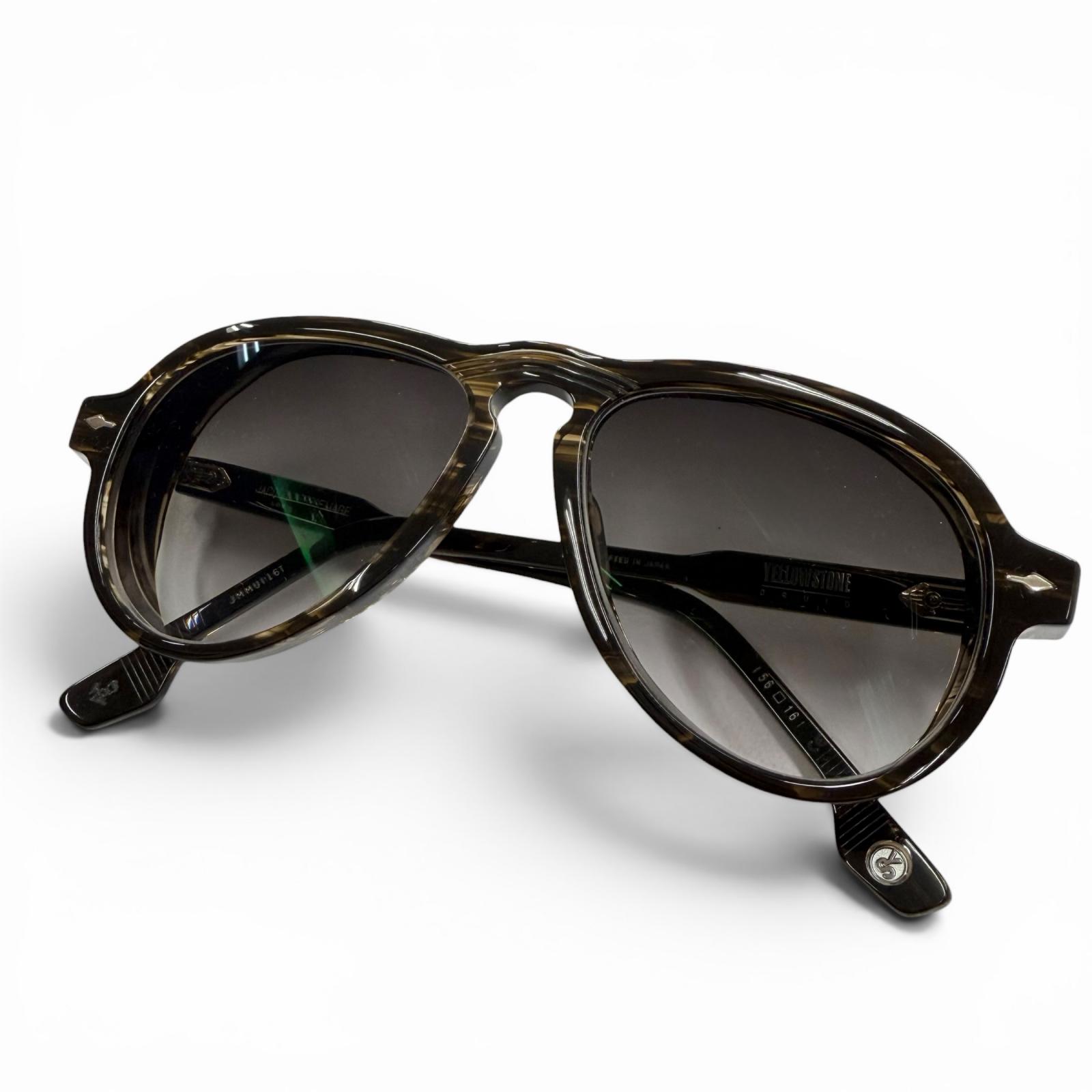 美品▼JACQUESMARIEMAGE YELLOWSTONE FOREVER ジャックマリーマージュ イエローストーンフォーエバー V DRUID 世界350本限定 316/350 アイウェア サングラス クリアブラウン ゴールド 56□16 度入り 日本製 メンズ 箱付き 【中古】｜衣類＆ブランドリサイクル GREEN 63,525円