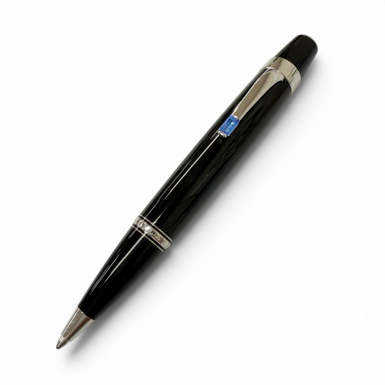 極美品□MONTBLANC モンブラン BOHEME ボエム ブルージェムストーン ボールペン ブラック シルバー ドイツ製 メンズ 筆記確認済み 【中古】｜衣類＆ブランドリサイクル GREEN