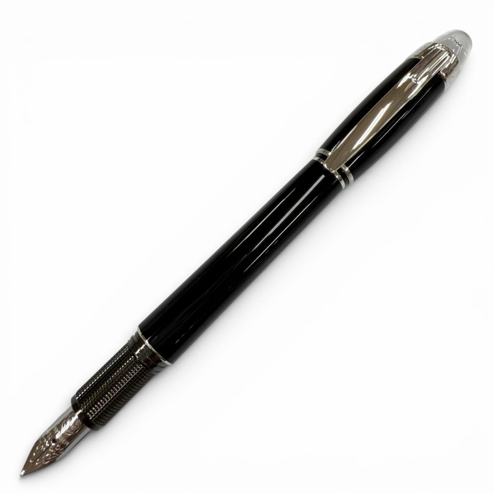 極美品▼MONTBLANC モンブラン スターウォーカー スペシャルエディション ペン先18K 1Pダイヤモンド Bニブ 100周年記念 2006年限定品 ホワイトスター 万年筆 ブラック シルバー ドイツ製 メンズ 【中古】|衣類&ブランドリサイクル GREEN