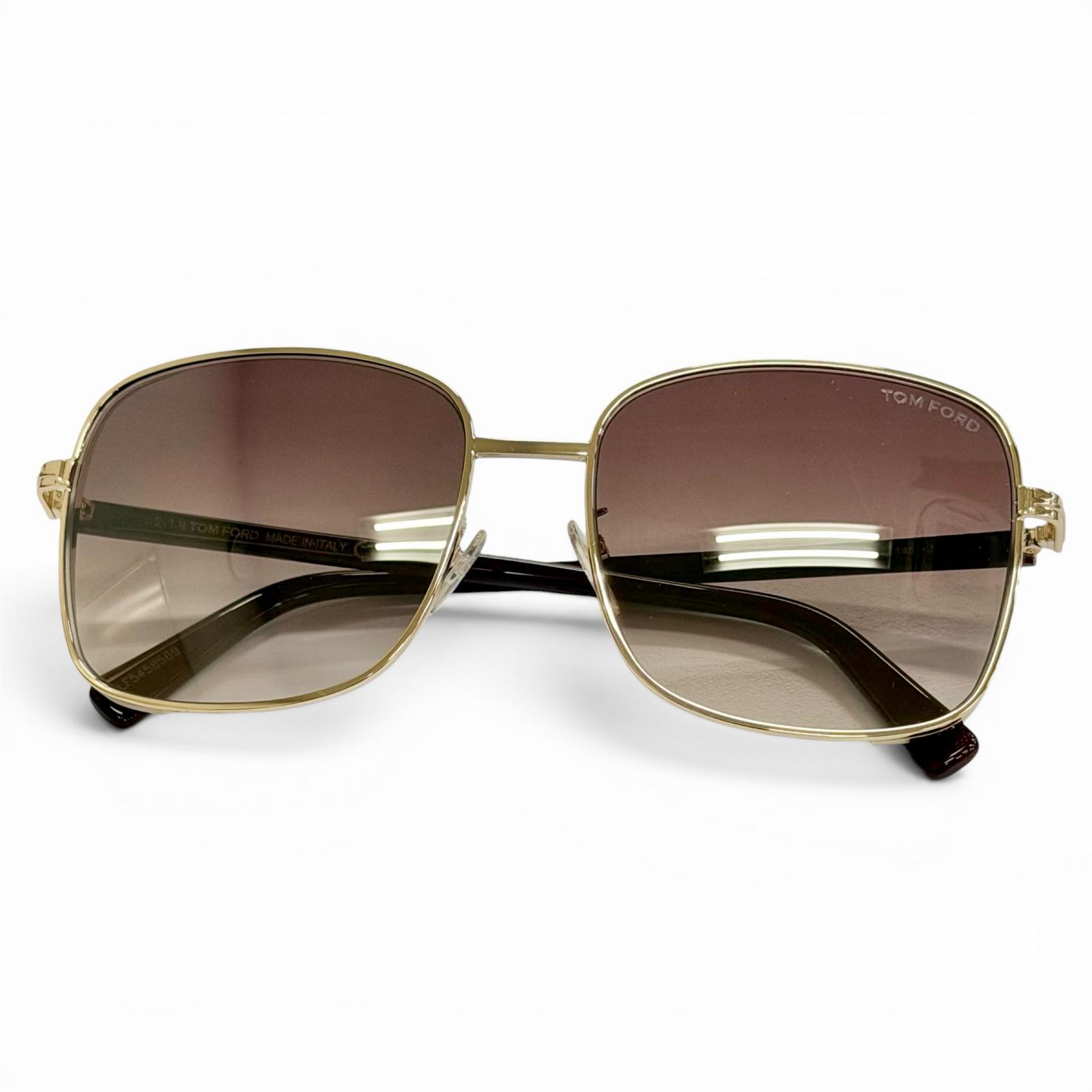 未使用品△TOM FORD トムフォード TF722-K スクエア サングラス ゴールド ボルドー レンズ:ブラウングラデーション 59□17 145 デモレンズ イタリア製 メンズ 【中古】|衣類&ブランドリサイクル GREEN
