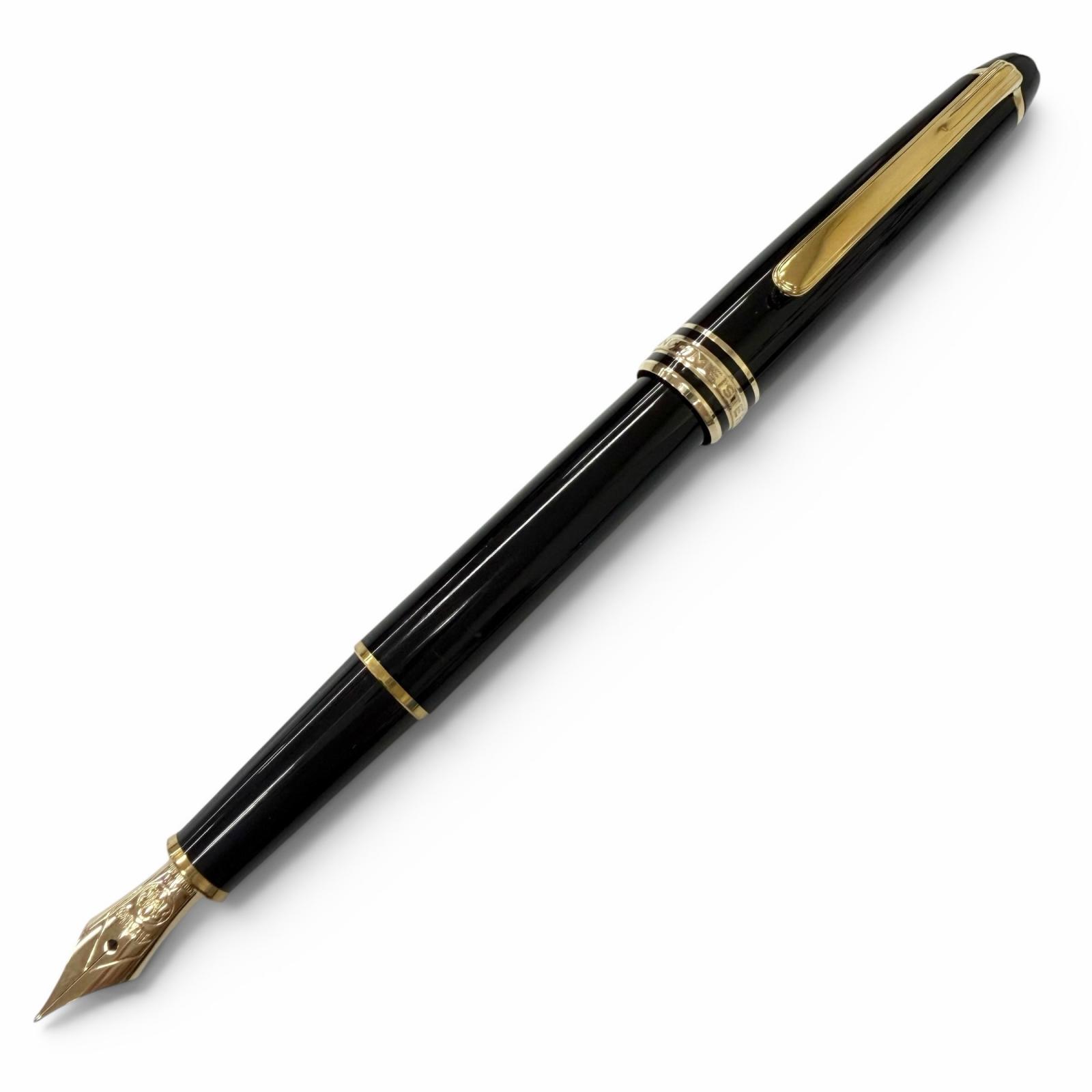 極美品□MONTBLANC モンブラン マイスターシュテュック クラシック ペン先14K Fニブ キャップ式 万年筆 ブラック ゴールド ドイツ製 メンズ【中古】｜衣類＆ブランドリサイクル GREEN 40,541円