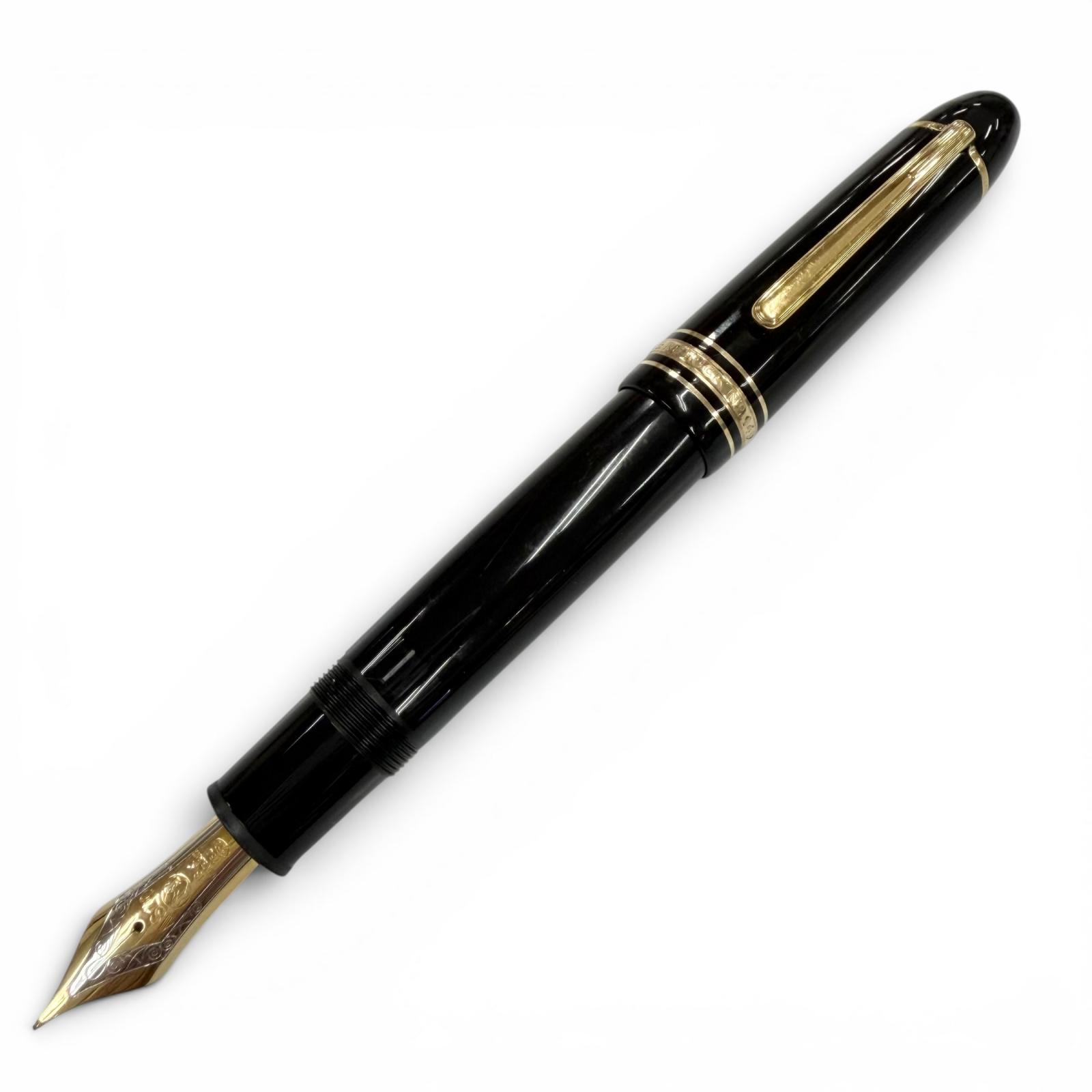良品▼MONTBLANC モンブラン マイスターシュテュック 149 ペン先18K Fニブ ホワイトスター 万年筆 ブラック ゴールド ドイツ製 メンズ 【中古】|衣類&ブランドリサイクル GREEN