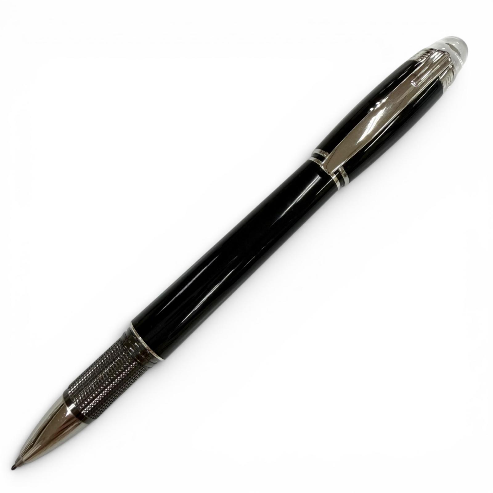 美品▼MONTBLANC モンブラン スターウォーカー ホワイトスター キャップ式 ローラーボール ボールペン ブラック シルバー ドイツ製 メンズ 筆記確認済み 【中古】｜衣類＆ブランドリサイクル GREEN