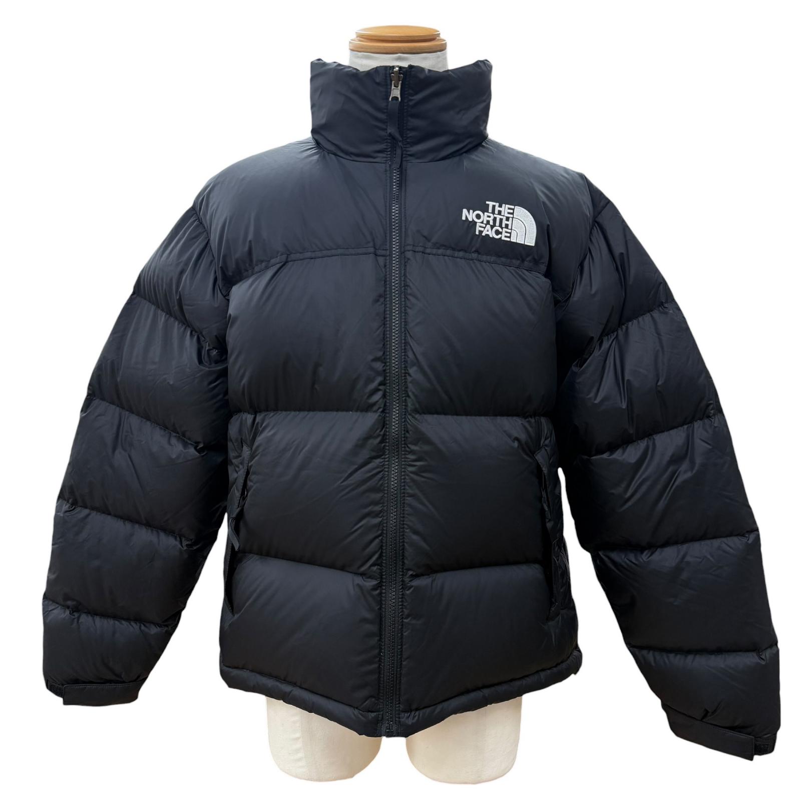 美品▼THE NORTH FACE ザ ノースフェイス NUPTSE JACKET フード入り ロゴ刺繍 ジップアップ ダウンジャケット ブラック M メンズ 【中古】｜衣類＆ブランドリサイクル GREEN
