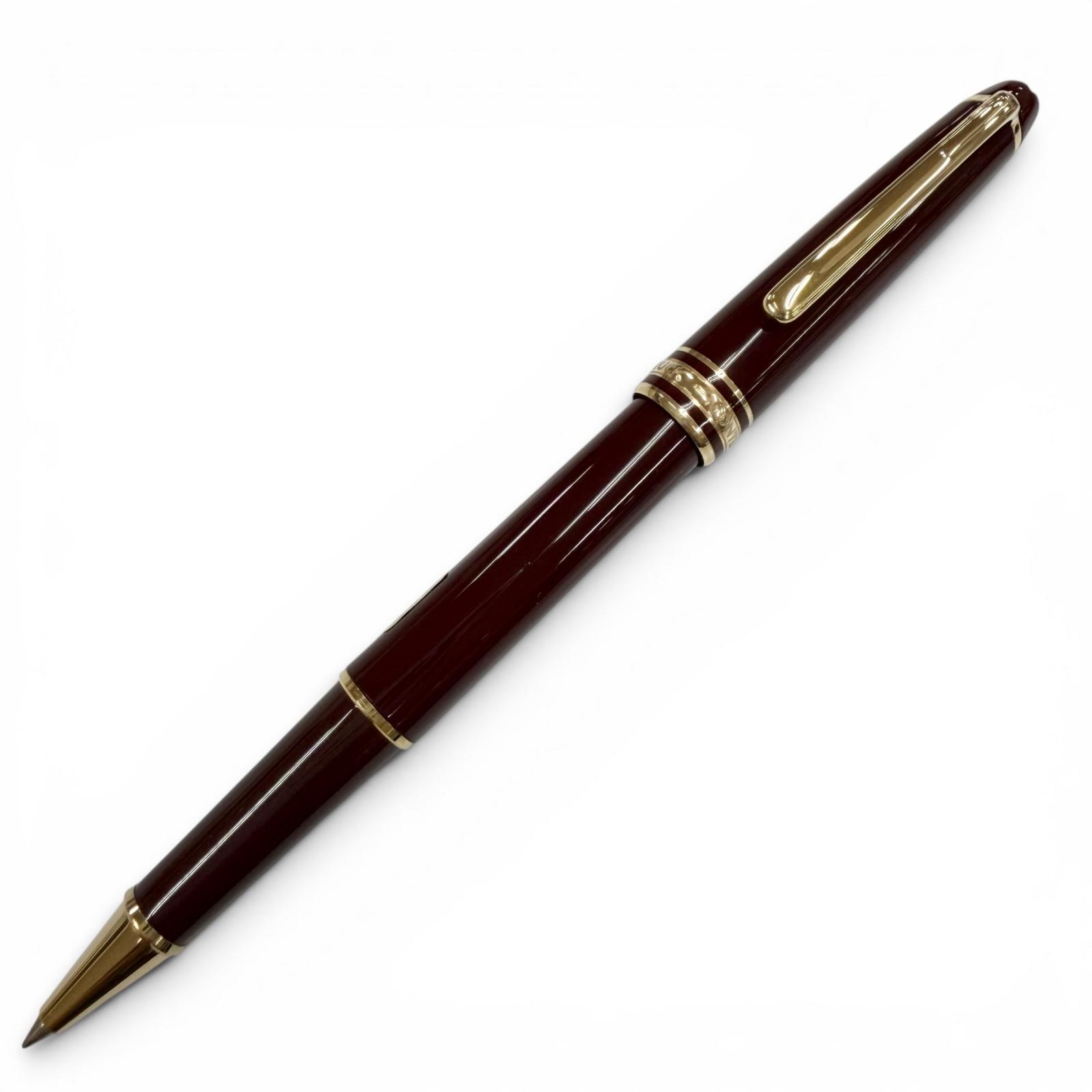 美品▼MONTBLANC モンブラン ヴィンテージ マイスターシュテュック クラシック ホワイトスター キャップ式 ローラーボール ボールペン ボルドー ゴールド 西ドイツ製 メンズ 筆記確認済み 【中古】｜衣類＆ブランドリサイクル GREEN