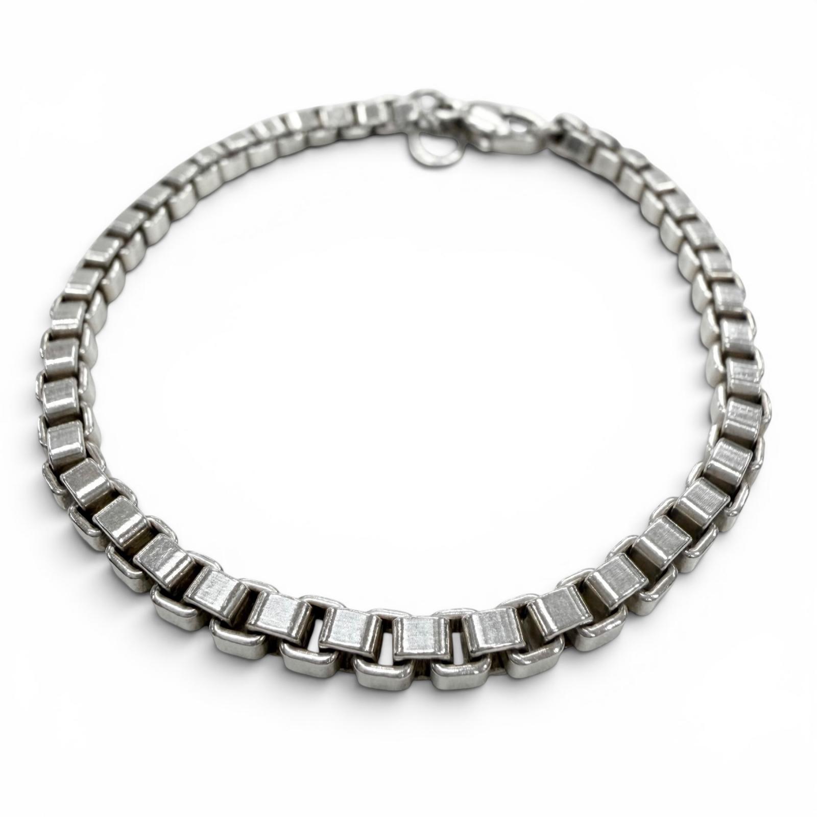 美品▼TIFFANY&Co. ティファニー ベネチアン 925 チェーン ブレスレット シルバー 重量16.65g メンズOK レディース アクセサリー【中古】｜衣類＆ブランドリサイクル GREEN