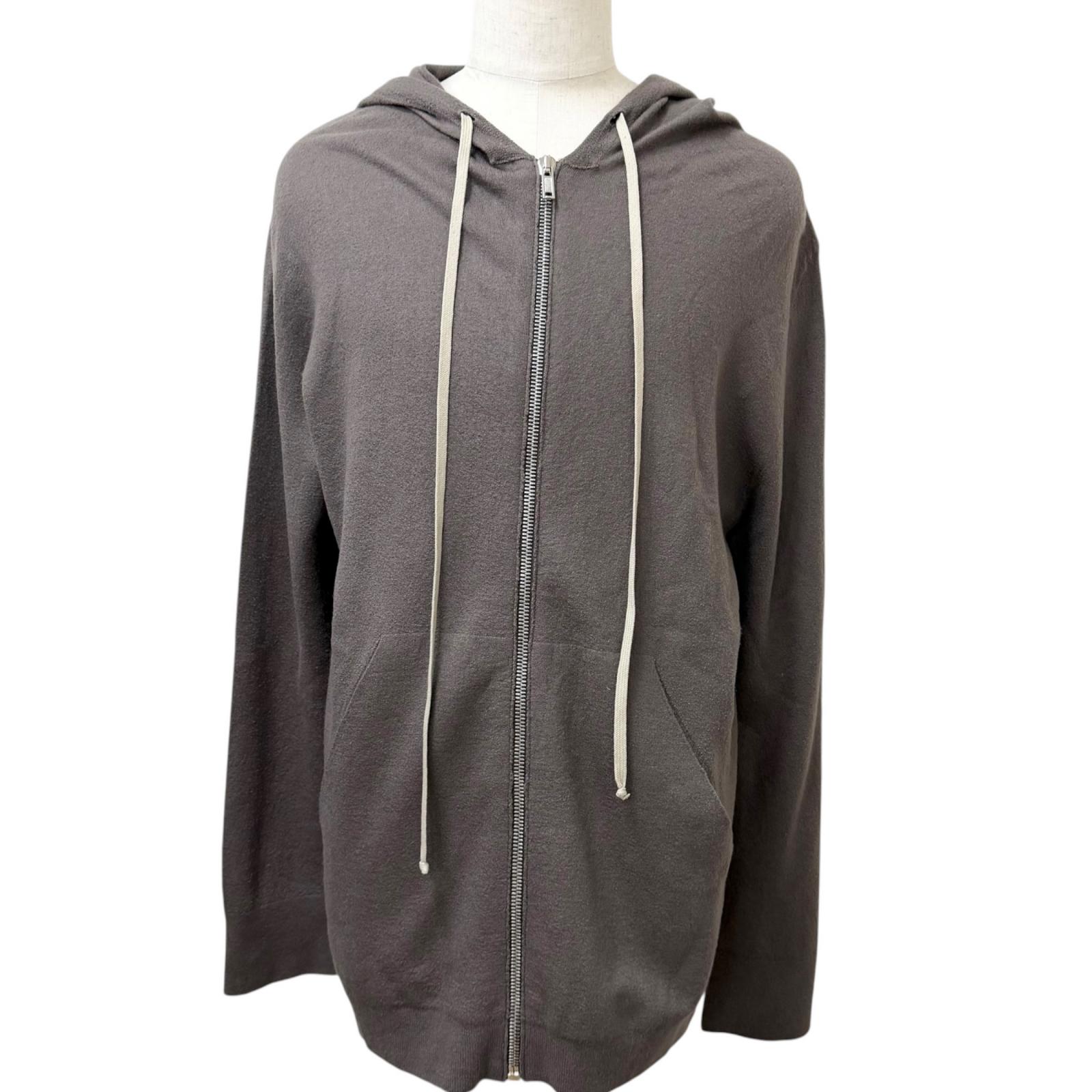 美品□Rick Owens リックオウエンス 22AW RU02B2614-WSB カシミヤ100% ジップアップ ニットフーディー パーカー ブラウン XXL イタリア製 メンズ 【中古】|衣類&ブランドリサイクル GREEN