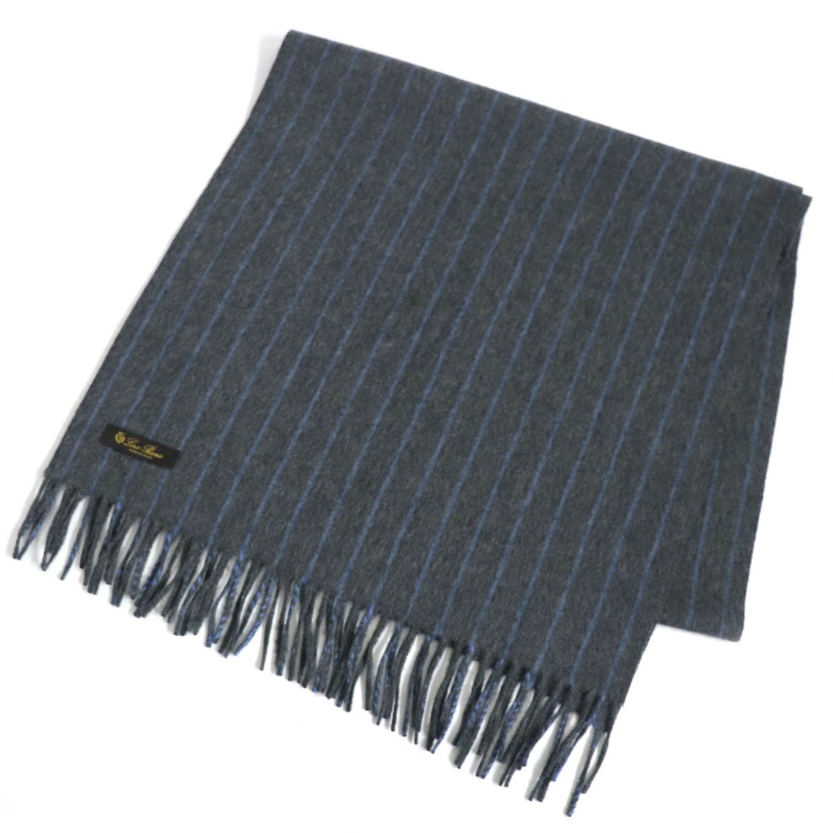 極美品loro Piana ロロピアーナ ストライプ柄 カシミヤ100 フリンジマフラー ショール グレー ブルー イタリア製 メンズ レディース キャンペーンもお見逃しなく 極美品loro Piana ロロピアーナ ストライプ柄 カシミヤ100 フリンジマフラー ショール グレー ブルー イタリア製 メンズ レディース キャンペーンもお見逃しなく