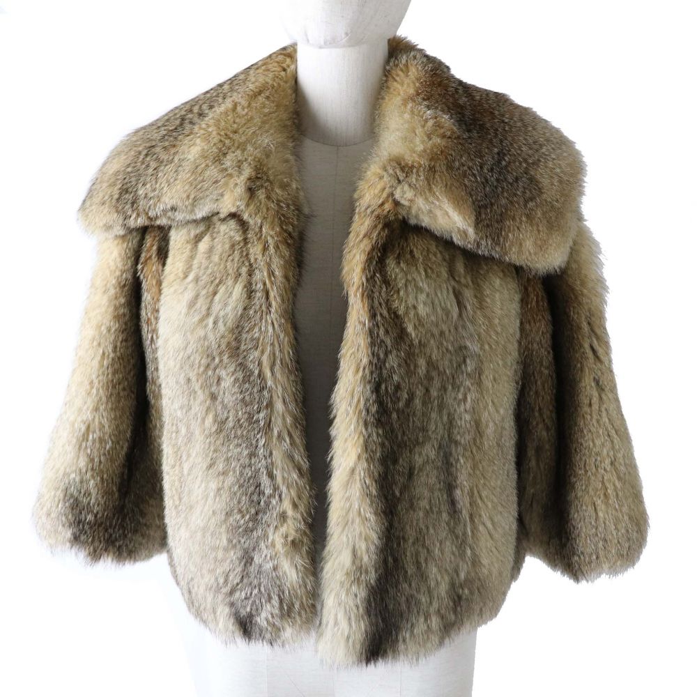 ベビーグッズも大集合 レディース カルソン Kalson 中古 極美品 正規品 ショート丈 ゴージャス 毛皮 サイズ38 ブラウン ジャケット フォックスファー コート ジャケット Williamsav Com
