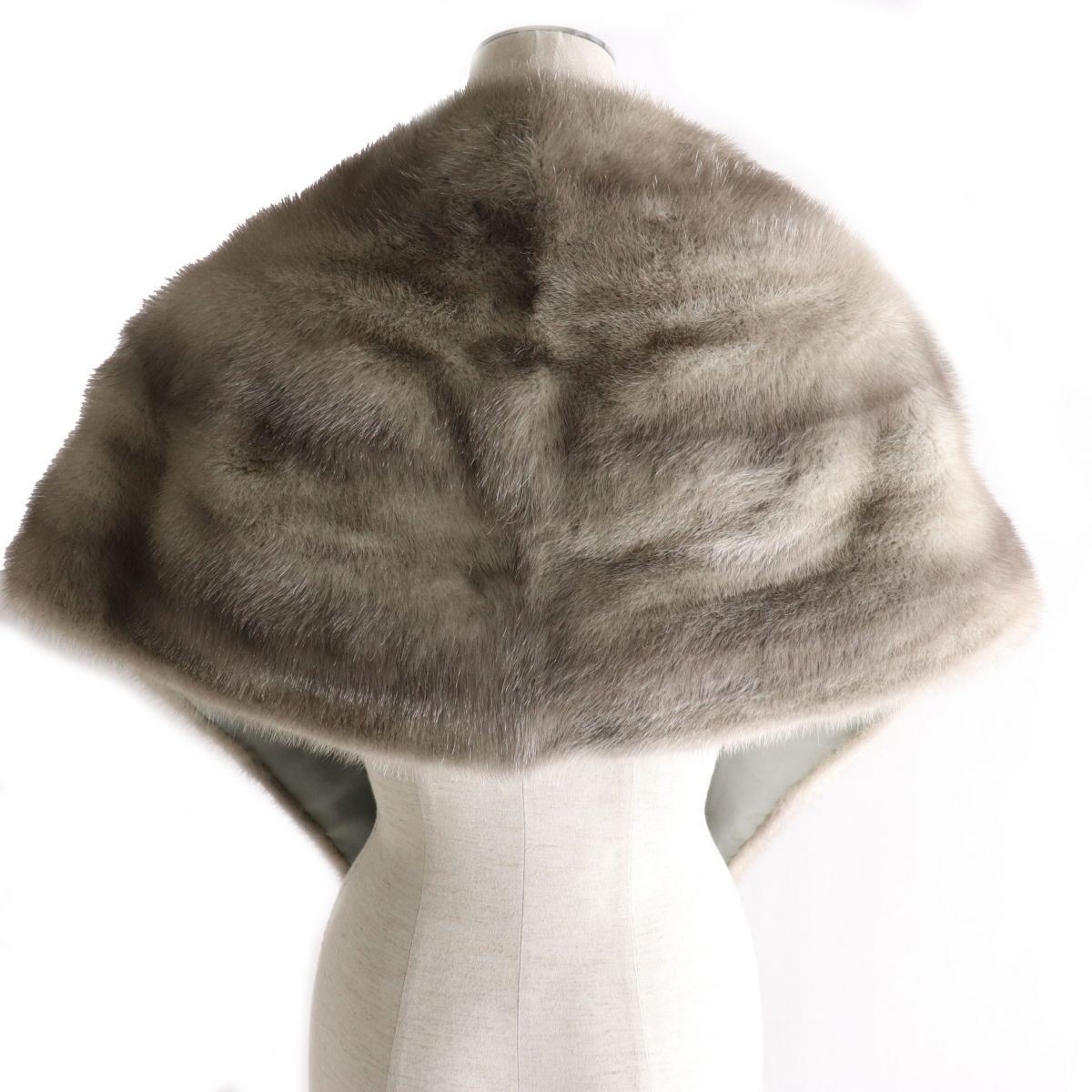 市場 毛並み極美品 MINK 本毛皮ショール ティペット サファイアミンク