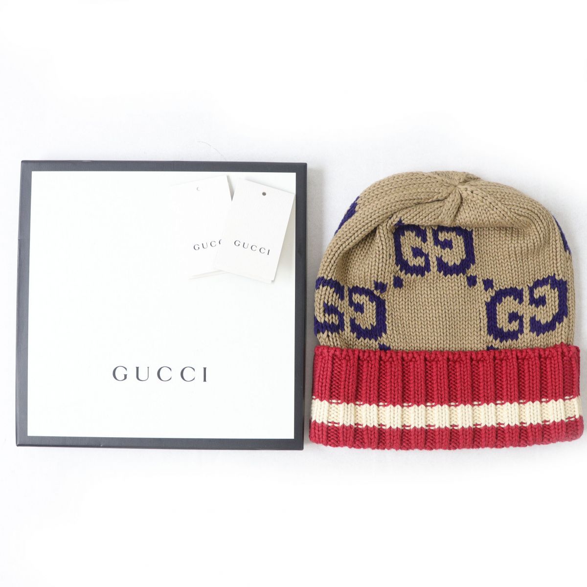 ベタ gucciグッチ ニット帽 美品 正規品 ニットキャップ/ビーニー