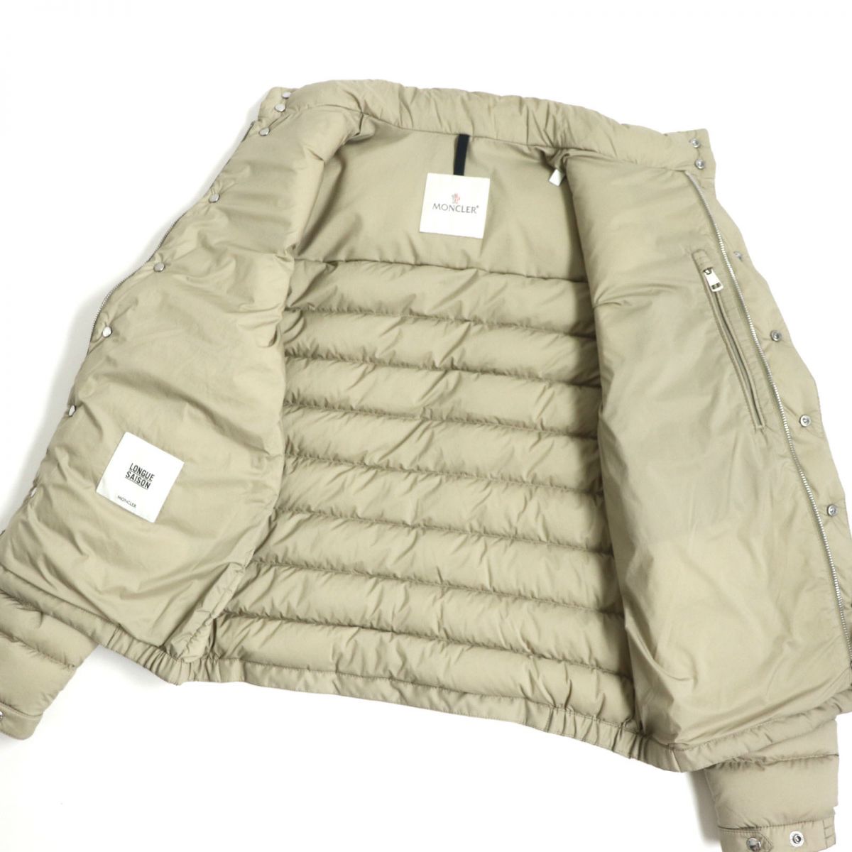 良品▽21SS MONCLER モンクレール BOUTMY LONGUE SAISON レザー