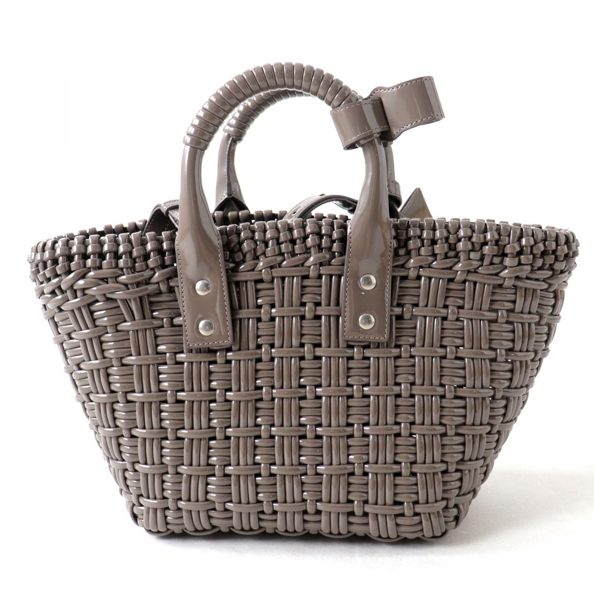未使用品◎BALENCIAGA バレンシアガ 671342 ビストロバスケットバッグ