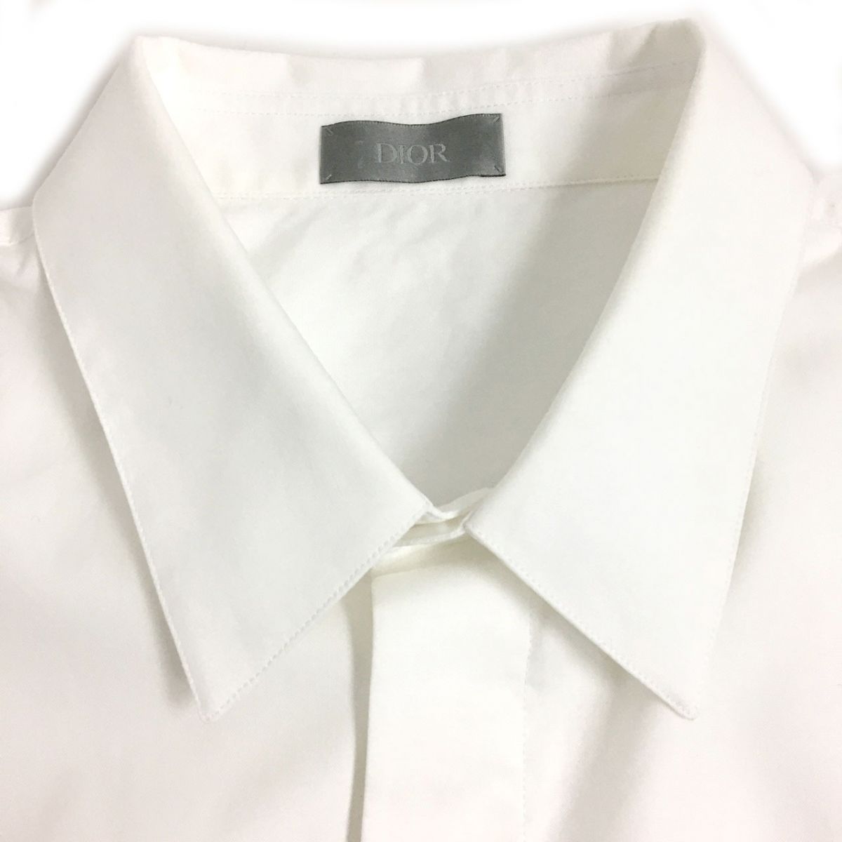 暖色系 【美品】 Dior homme ディオールオム ドレスシャツ 20AW ロゴ