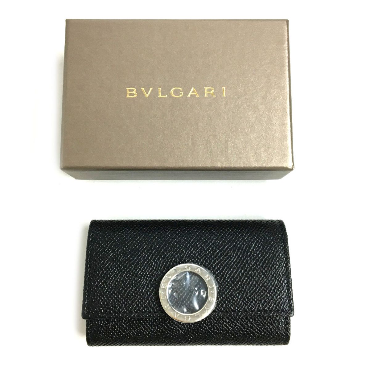 BVLGARI ブルガリ キーケース ブラック 革 メンズ-connectedremag.com