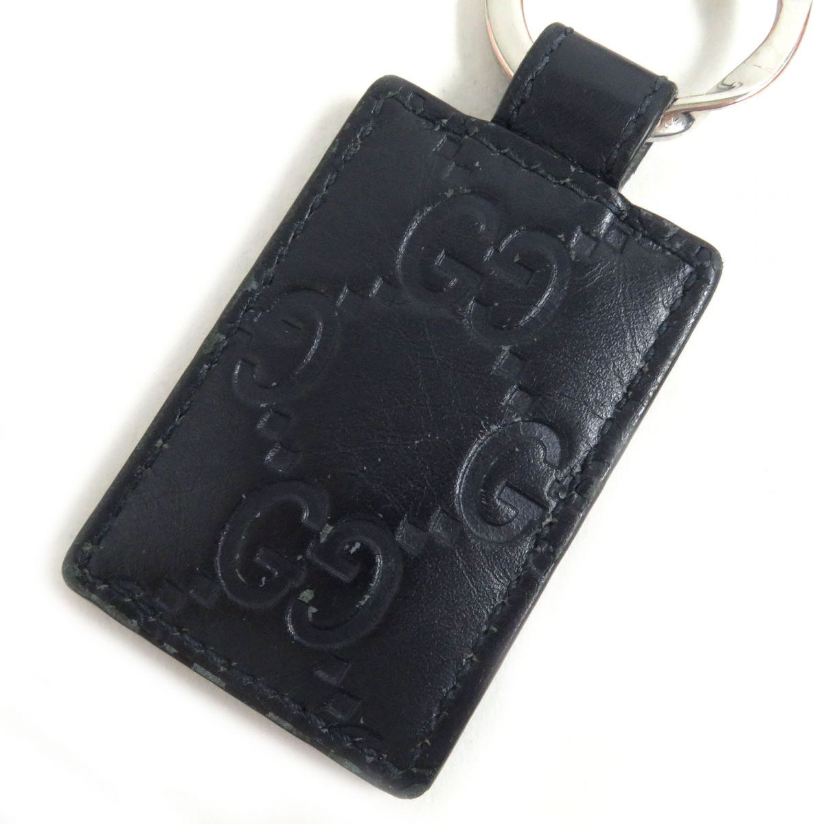 大人気!GUCCI グッチ 478136 グッチシマレザー キーホルダー メンズ