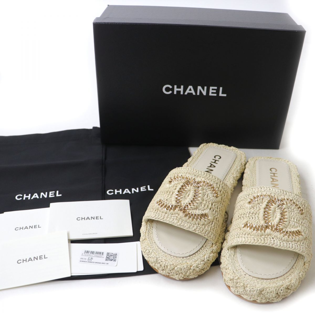 シャネル CHANEL ミュール スリッパ-