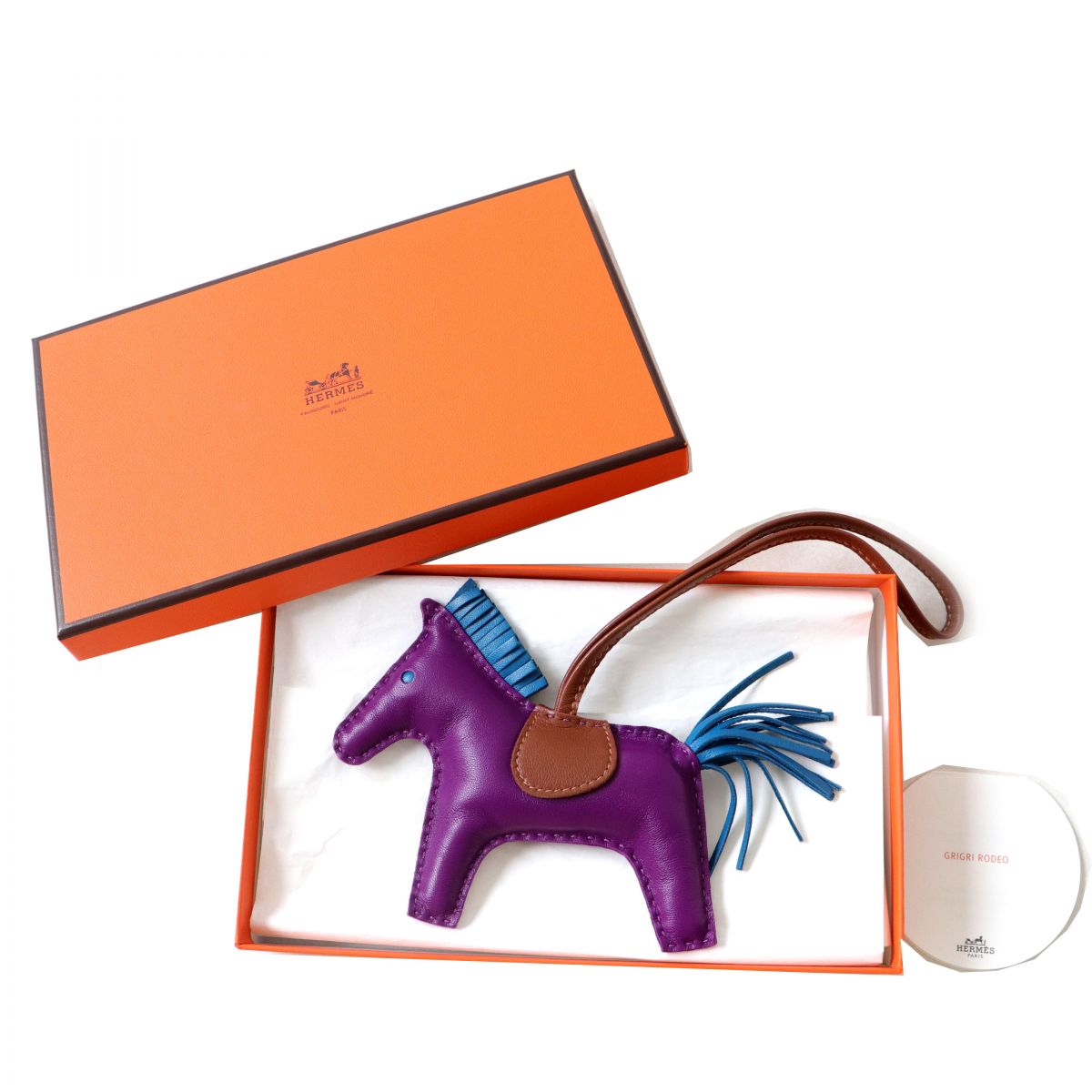 極美品◎フランス製 HERMES エルメス ロデオチャーム アニョーミロ MM