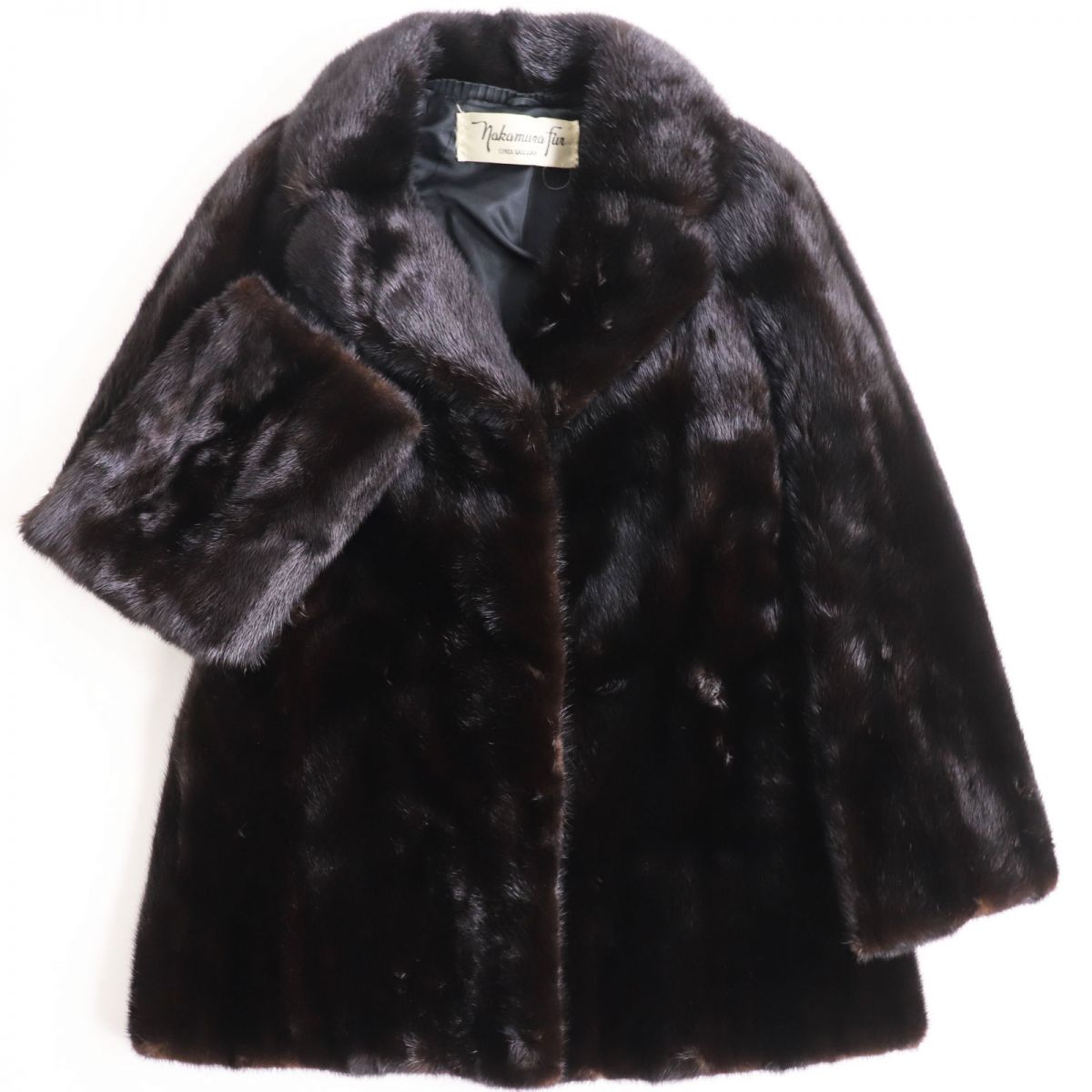 楽天市場】美品○Nakamura Fur ナカムラファー MINK ミンク 本毛皮ショートコート ジャケット ダークブラウン 11号 毛質艶やか・ 柔らか◎【中古】 : 衣類＆ブランドリサイクル GREEN