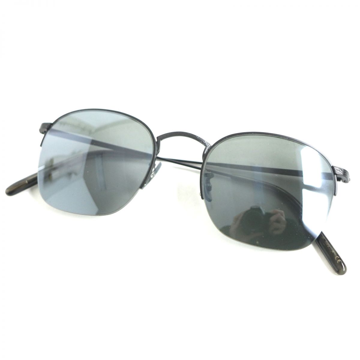 美品▽OLIVER PEOPLES オリバーピープルズ OV1209S RICKMAN ハーフリム