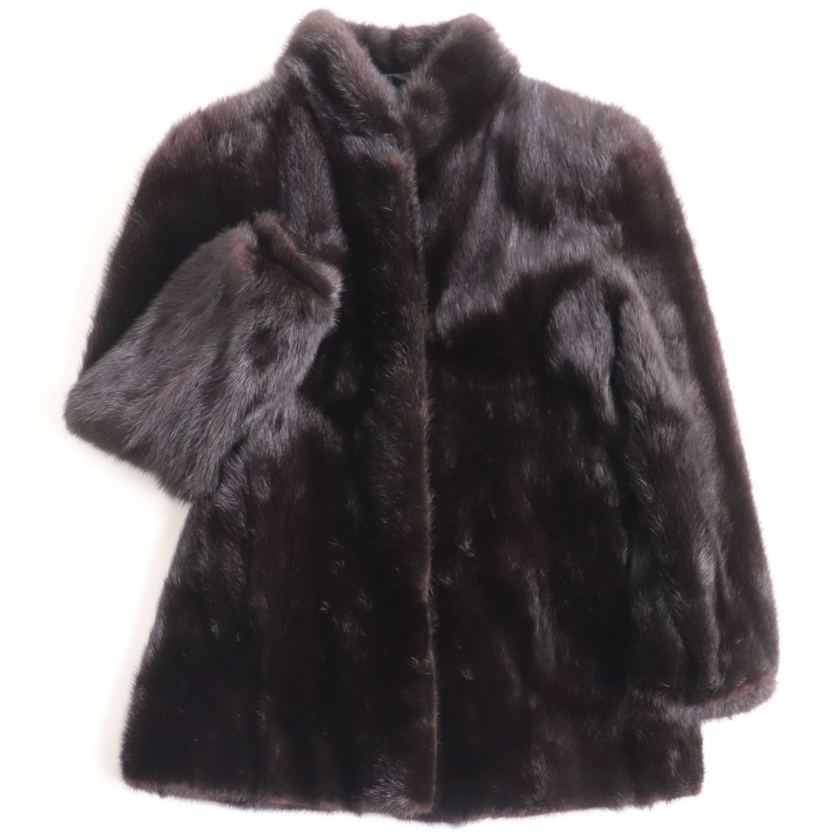 美品　ジャスミンミンク　デザイン　高級毛皮　ミンクコート　毛質艶やか　柔らか 美品 ジャスミンミンク デザイン 高級毛皮 ミンクコート 毛質艶